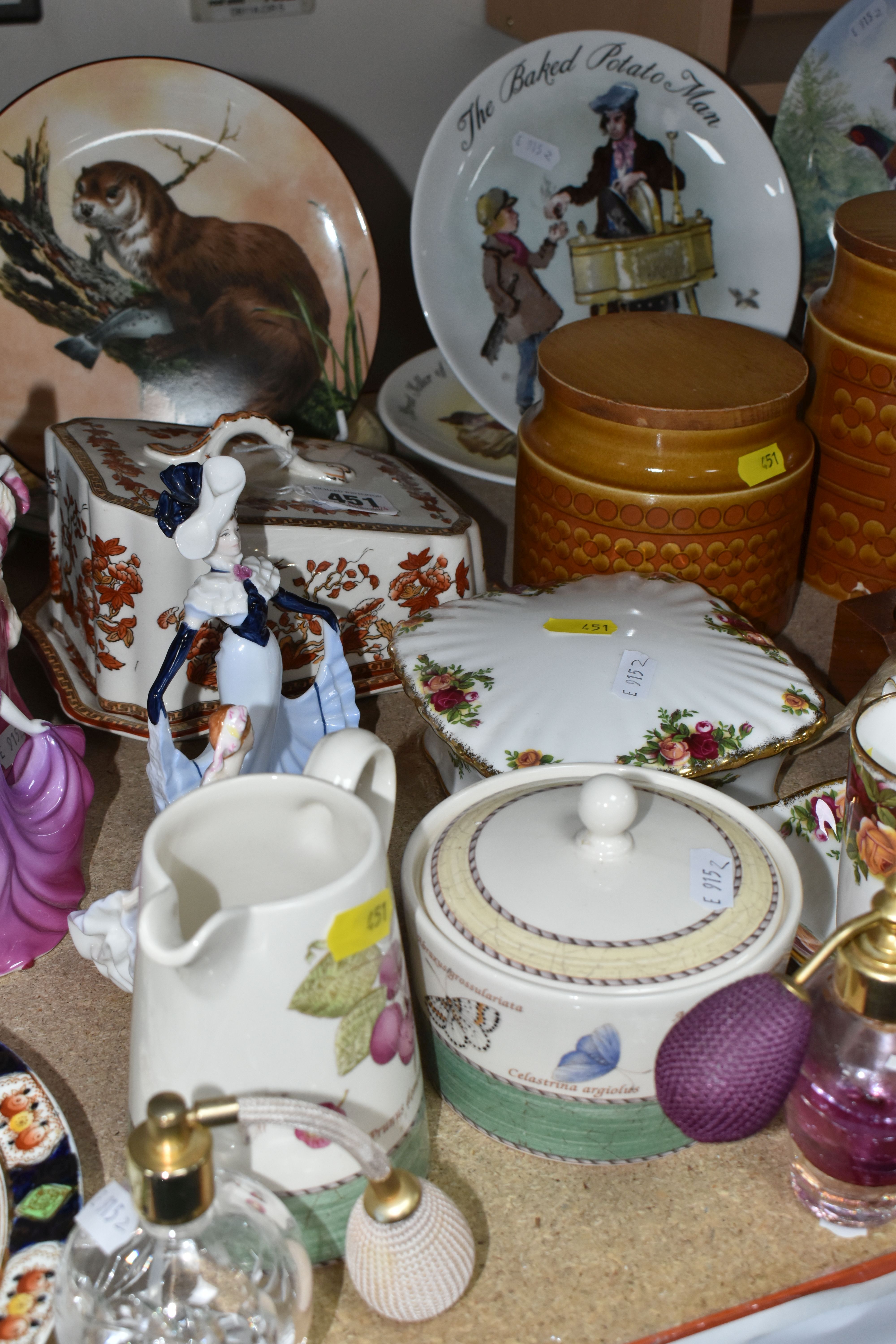 A QUANTITY OF NAMED CERAMICS, comprising three miniature Coalport Ladies 'Lady Lilian', Carrie, Lady - Image 4 of 8