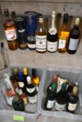 ALCOHOL Two Crates containing an assorted collection of mixed Alcohol comprising one bottle of