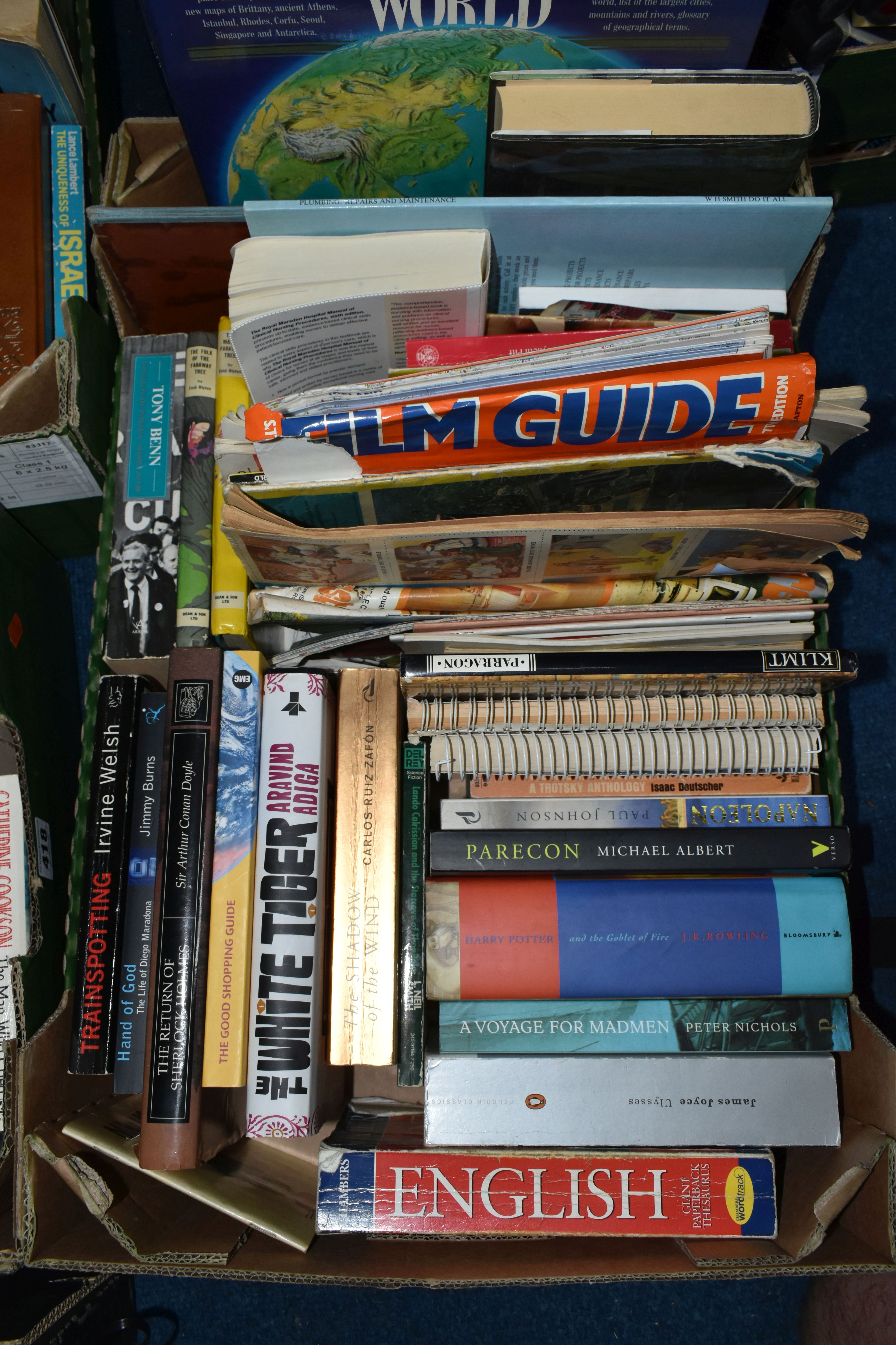 FOUR BOXES OF BOOKS, approximately one hundred and fifty titles in hardback and paperback formats, - Image 2 of 7