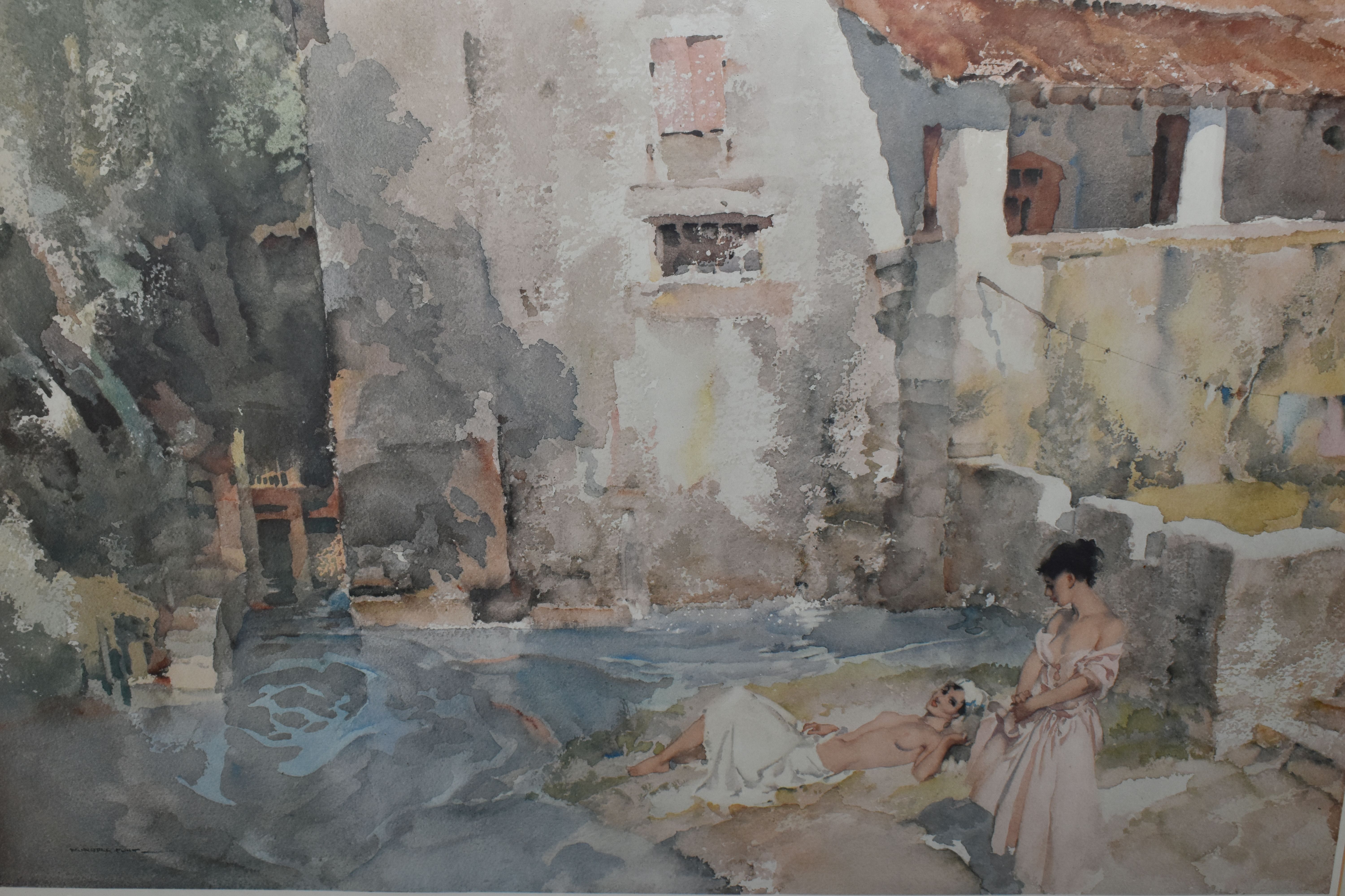 A SMALL QUANTITY OF PICTURES AND PRINTS ETC, to include a William Russell Flint limited edition - Image 3 of 7