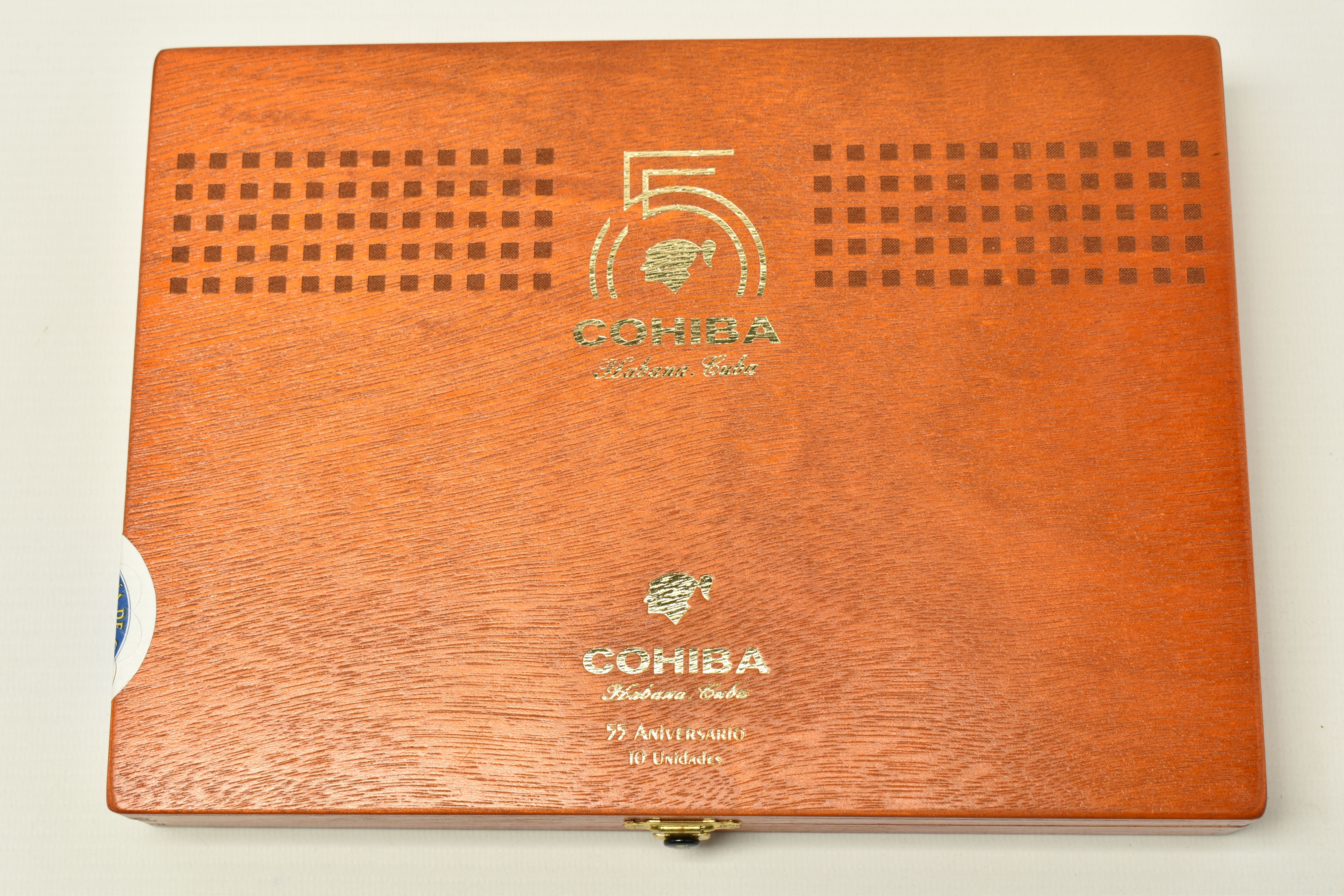CIGARS, One Box of 10 COHIBA UNIDADES 55 ANIVERSARIO EDICION LIMITADA 2021, 57 ring gauge, 150mm - Image 3 of 6