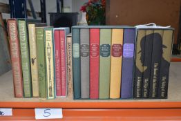 NINE BOXED SETS OF FOLIO SOCIETY BOOKS, comprising a set of four books of the complete stories of