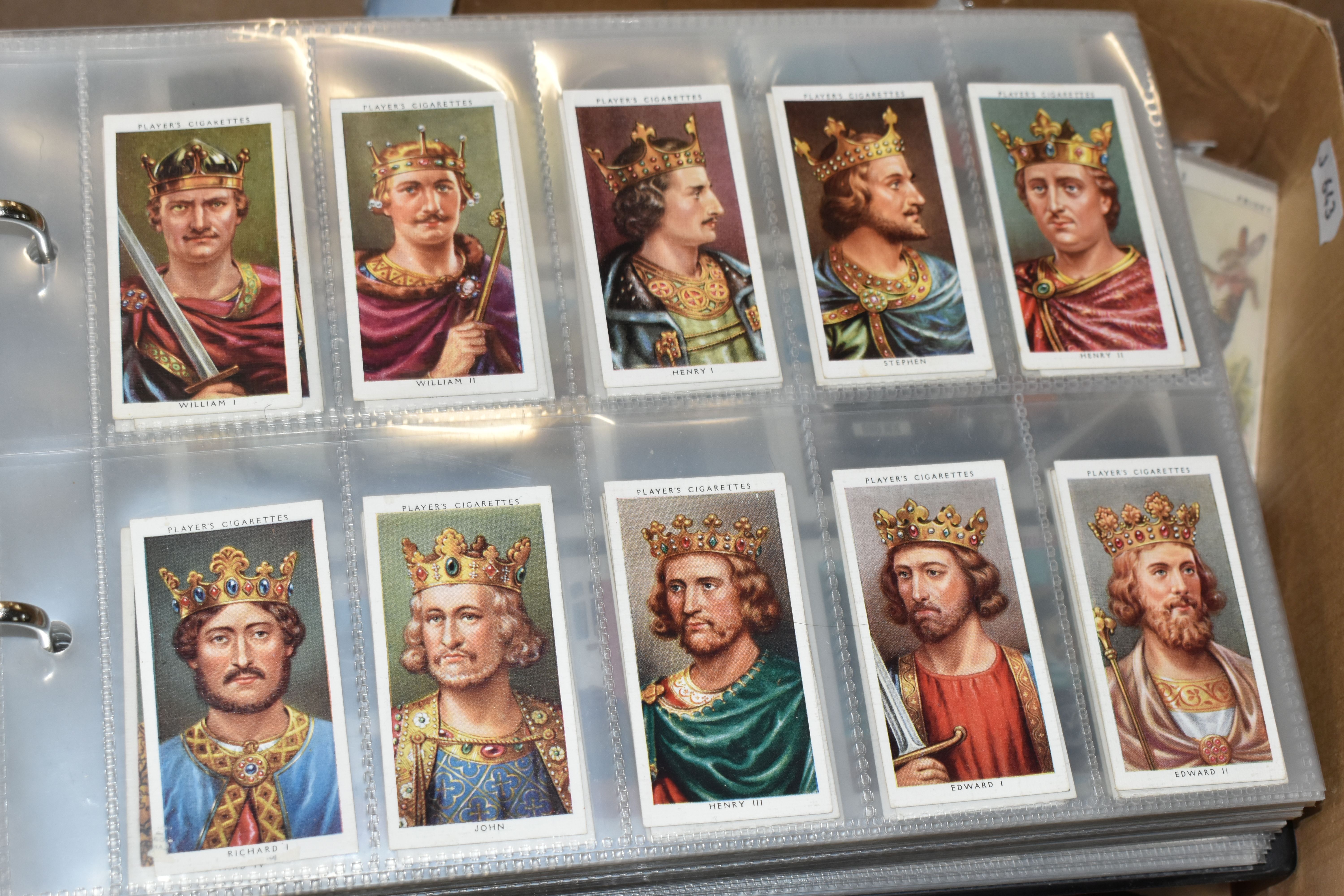 ONE BOX OF CIGARETTE CARDS in Albums and Loose containing a large collection of full, part sets - Image 3 of 17