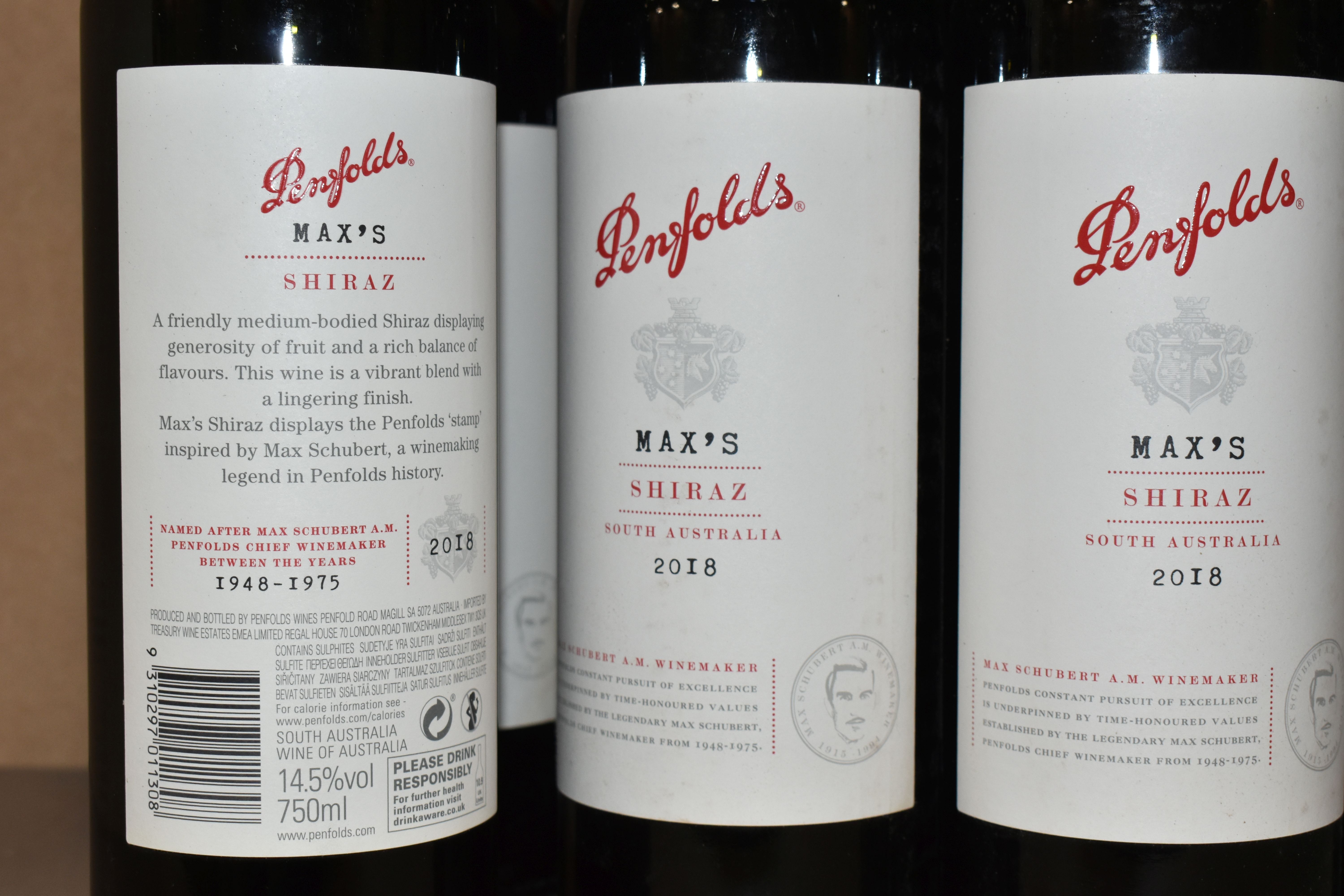 WINE, Twelve Bottles of PENFOLDS MAX'S SHIRAZ 2018 (Aus) 14.5% vol. 750ml, all seals intact - Image 2 of 3