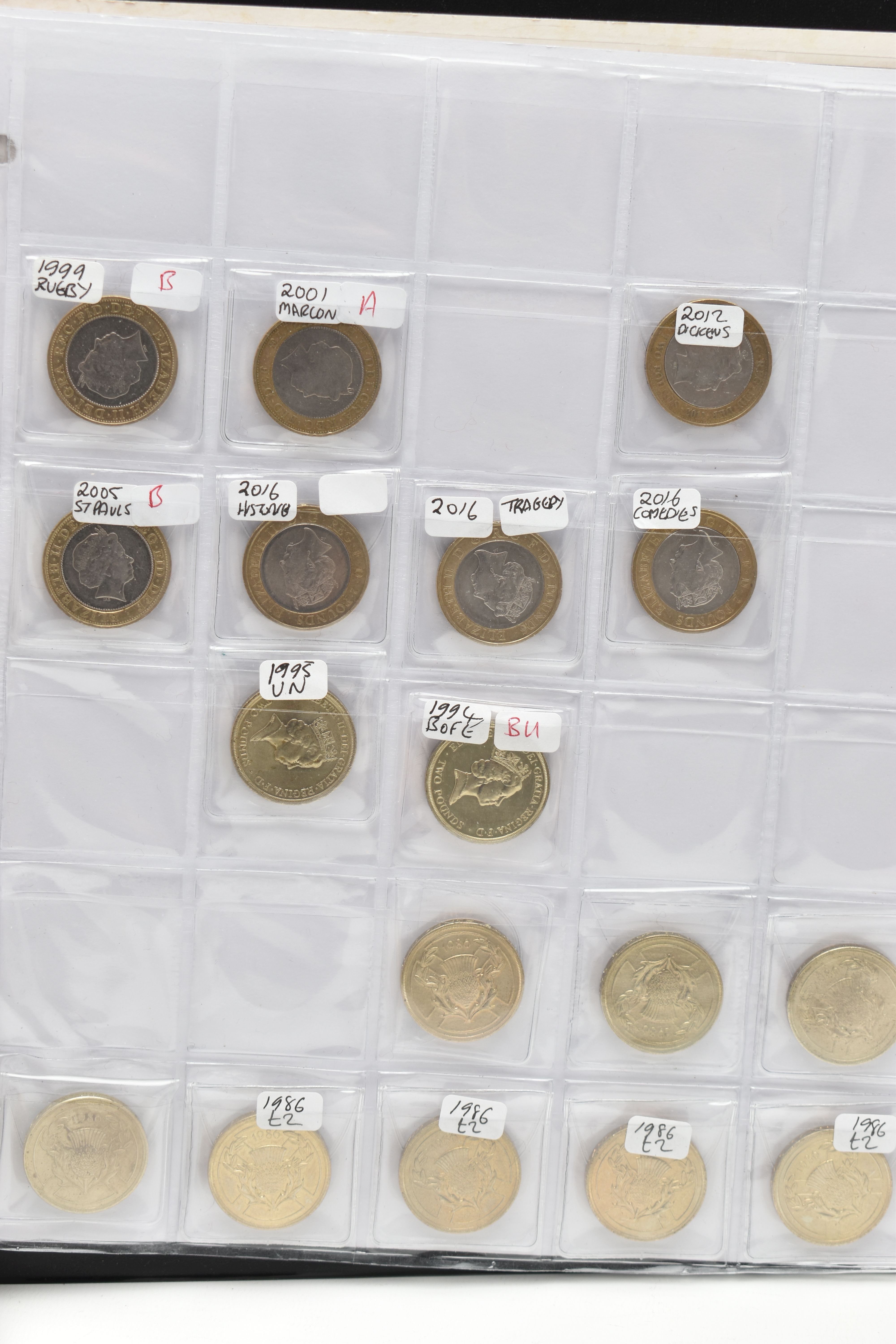 TWO COIN ALBUMS OF UK COINAGE FROM 1974-2018, to include Two Pound coins, Fifty Pence coins, with - Image 8 of 8