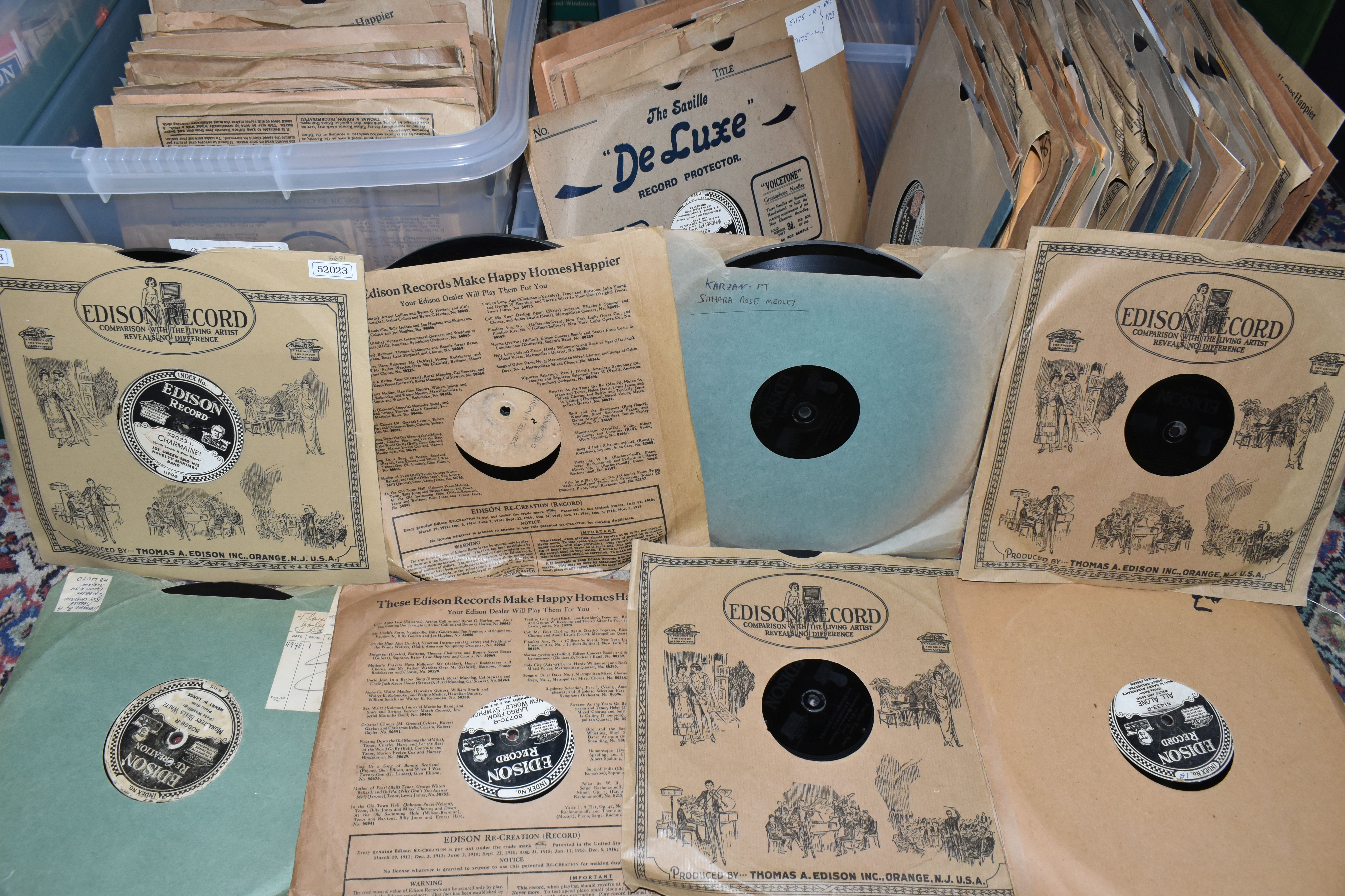 THREE BOXES OF EDISON DISC RECORDS, styles include jazz, ragtime, music hall etc - Image 2 of 6
