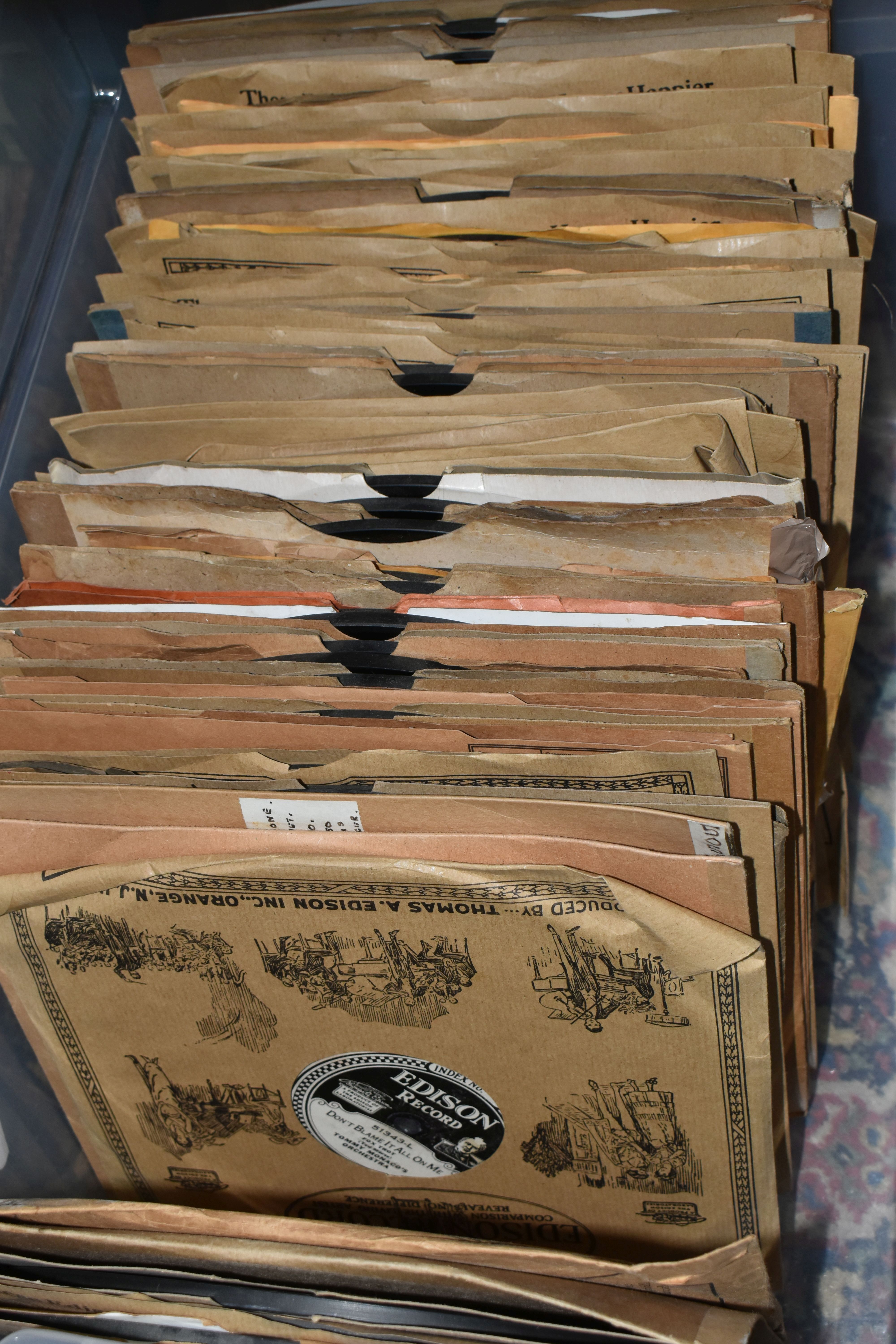 TWO BOXES OF EDISON DISC RECORDS, styles include orchestral, ragtime, music hall etc - Image 5 of 6