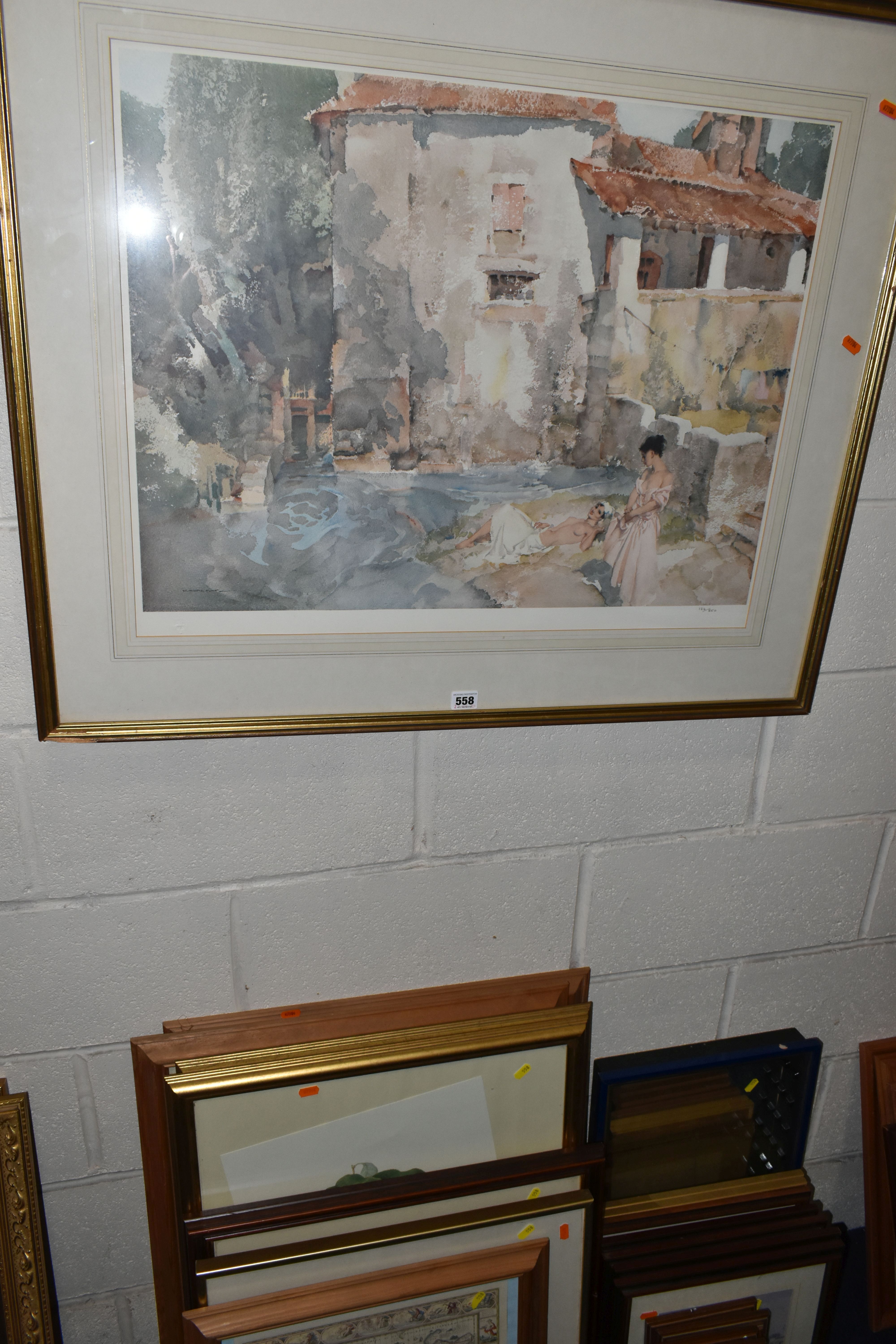 A SMALL QUANTITY OF PICTURES AND PRINTS ETC, to include a William Russell Flint limited edition