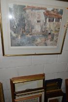 A SMALL QUANTITY OF PICTURES AND PRINTS ETC, to include a William Russell Flint limited edition