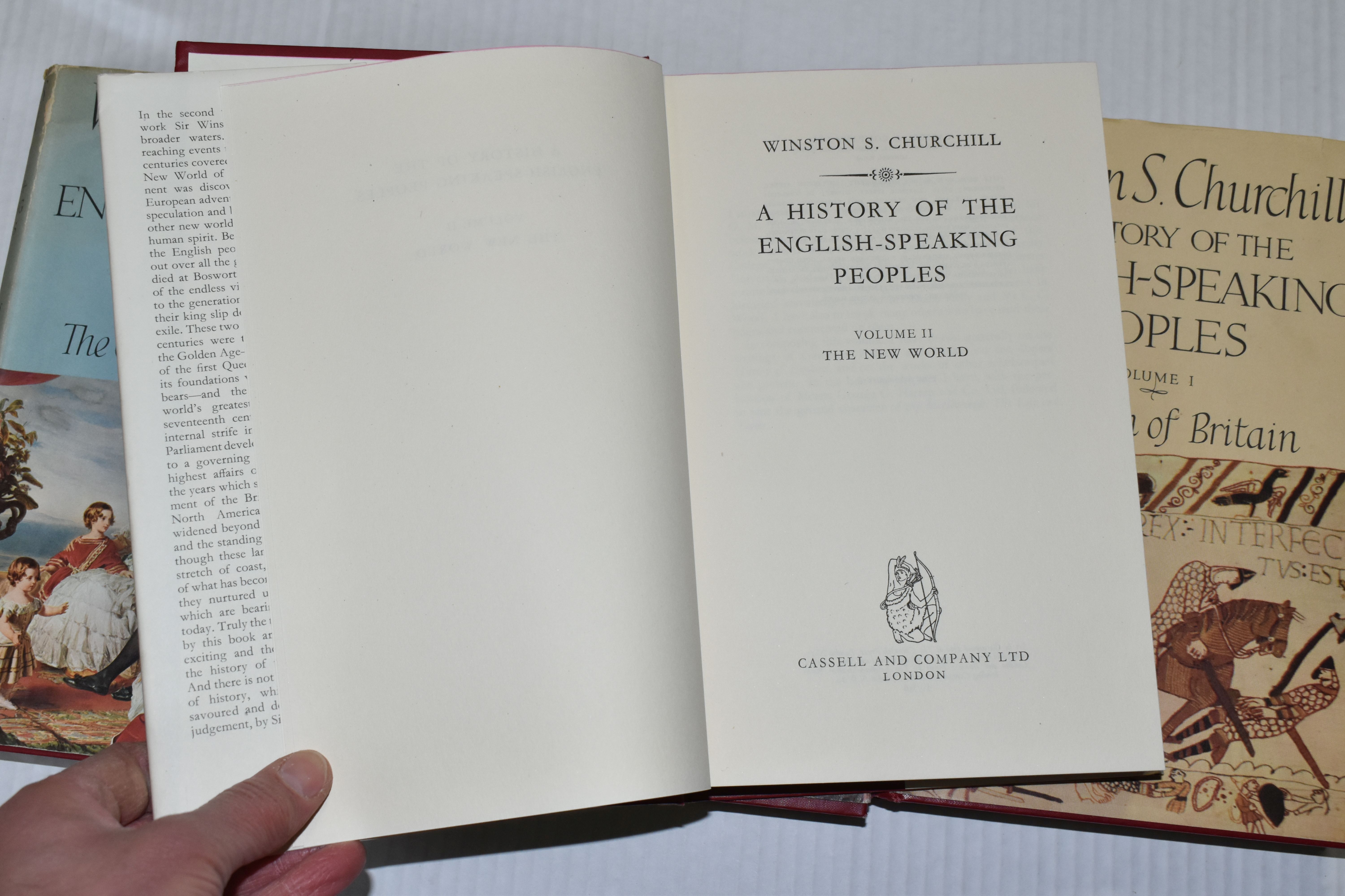 CHURCHILL; Winston S, A History Of The English-Speaking Peoples 1st Editions, in four volumes, 1) - Image 7 of 14
