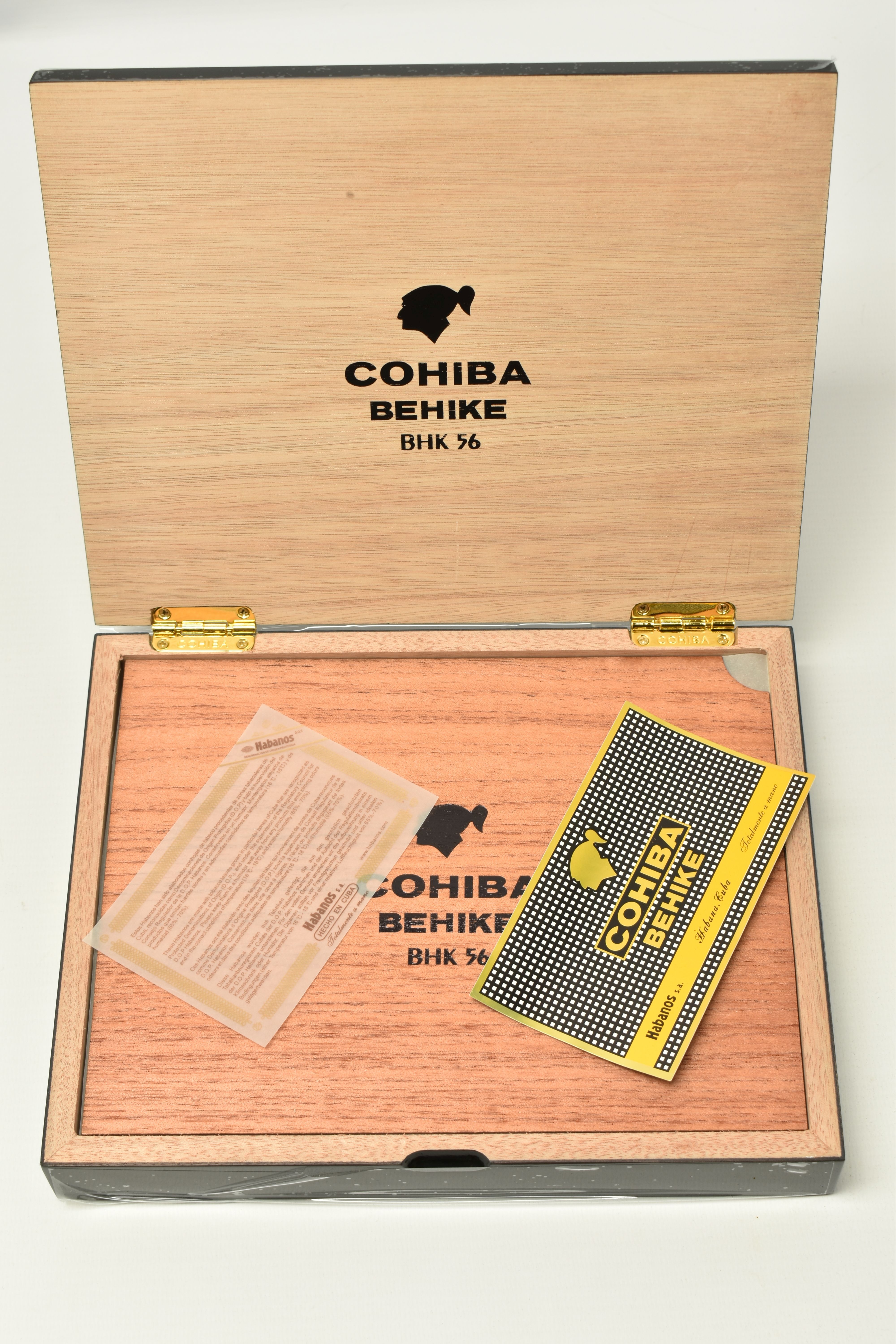 CIGARS, One Box of 10 COHIBA BEHIKE 56 Cigars, outer box seal (broken) and tear, has a barcode, - Image 7 of 8