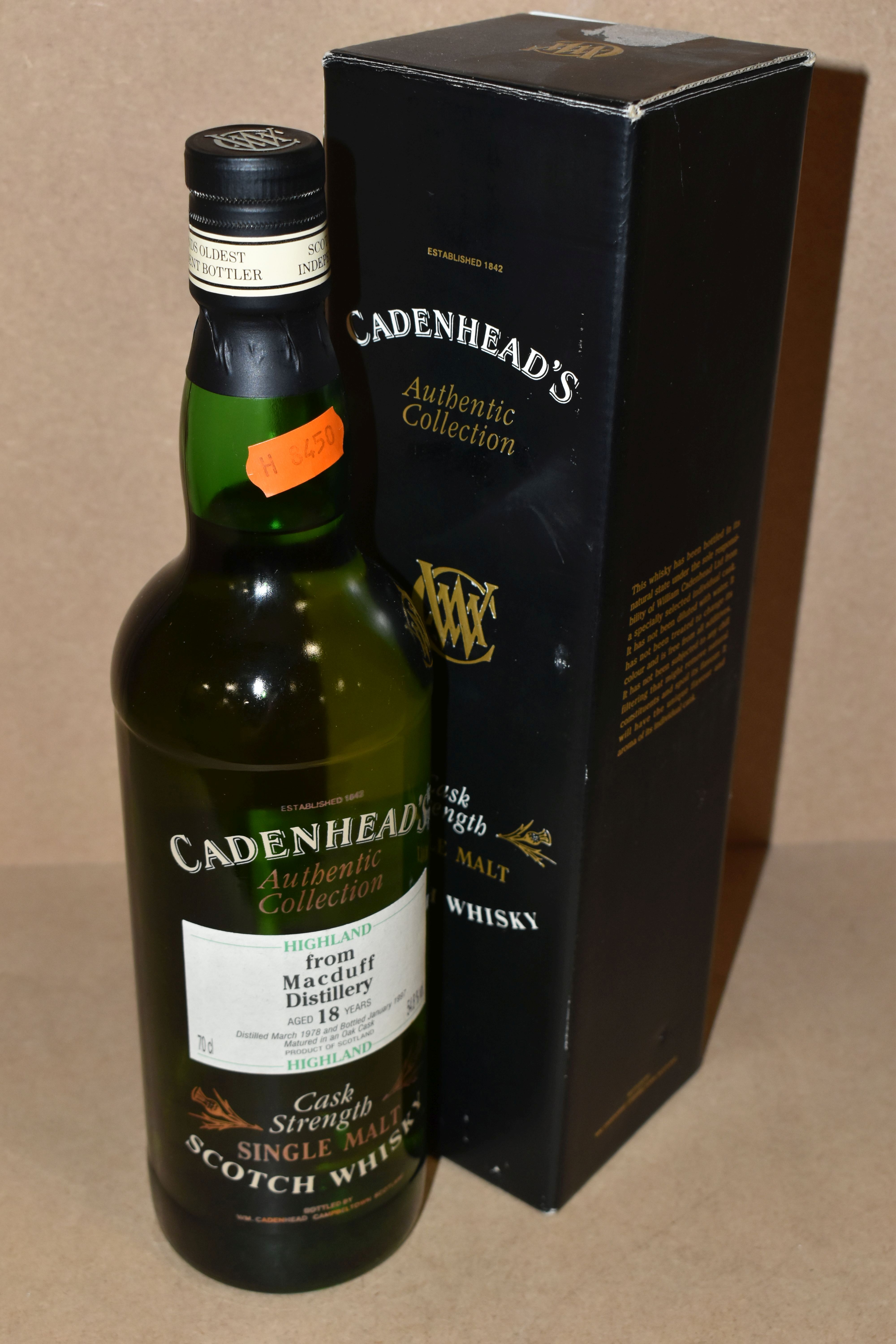 SINGLE MALT, One Bottle from Cadenhead's Authentic Collection from The MACDUFF DISTILLERY, aged 18 - Image 3 of 4