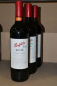 WINE, Four Bottles of PENFOLDS BIN 28 KALIMNA SHIRAZ 2008 (Aus) 14.5% vol. 750ml, all seals intact