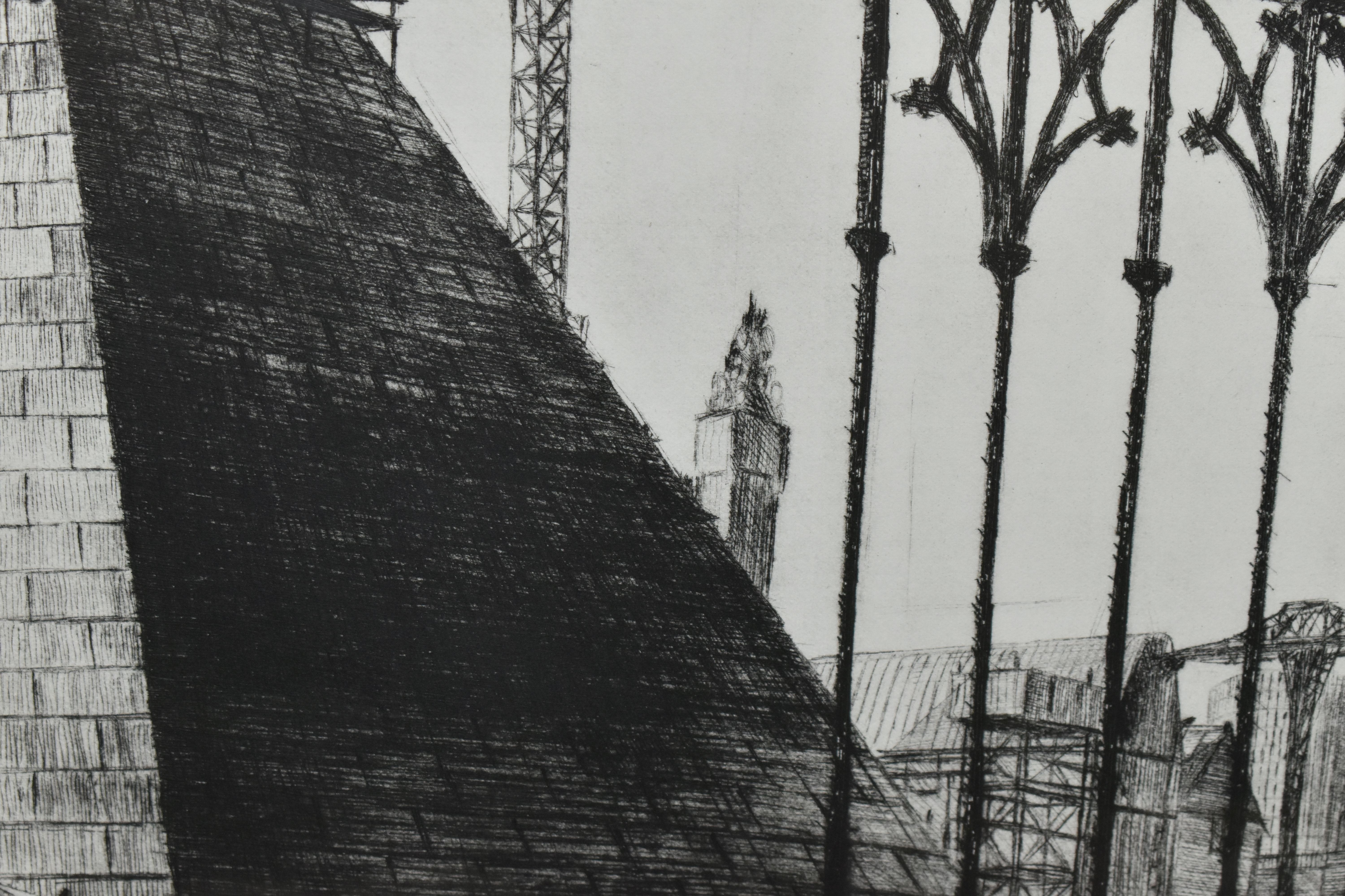JOHN HOWARD (BRITISH 1958) 'PYRAMIDE DI BIRMINGHAM', a limited edition dry point etching depicting - Image 3 of 6