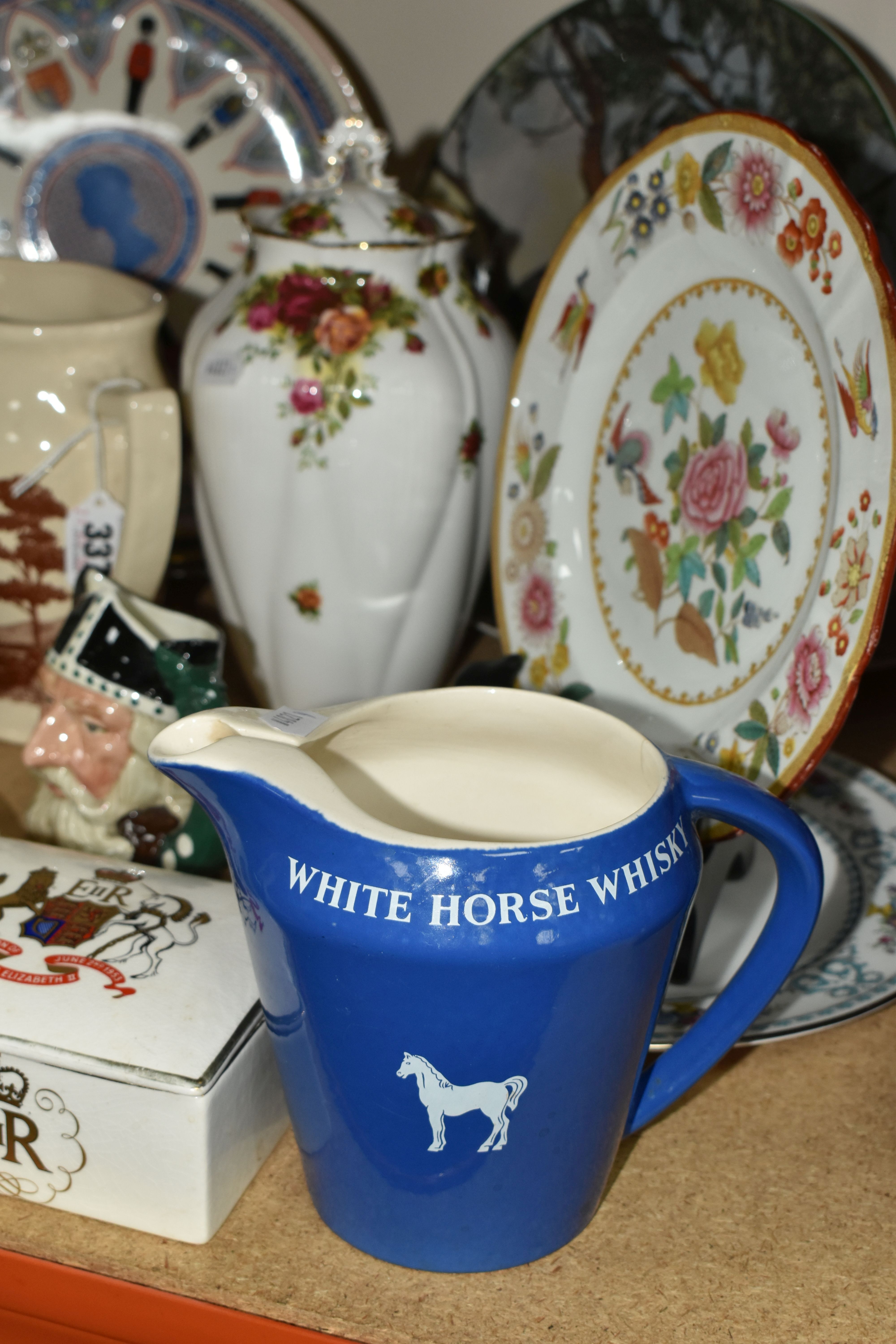 A GROUP OF NAMED CERAMICS, an early 20th century Carlton Ware 'Seesaw' nursery dish, two Wade - Image 4 of 7