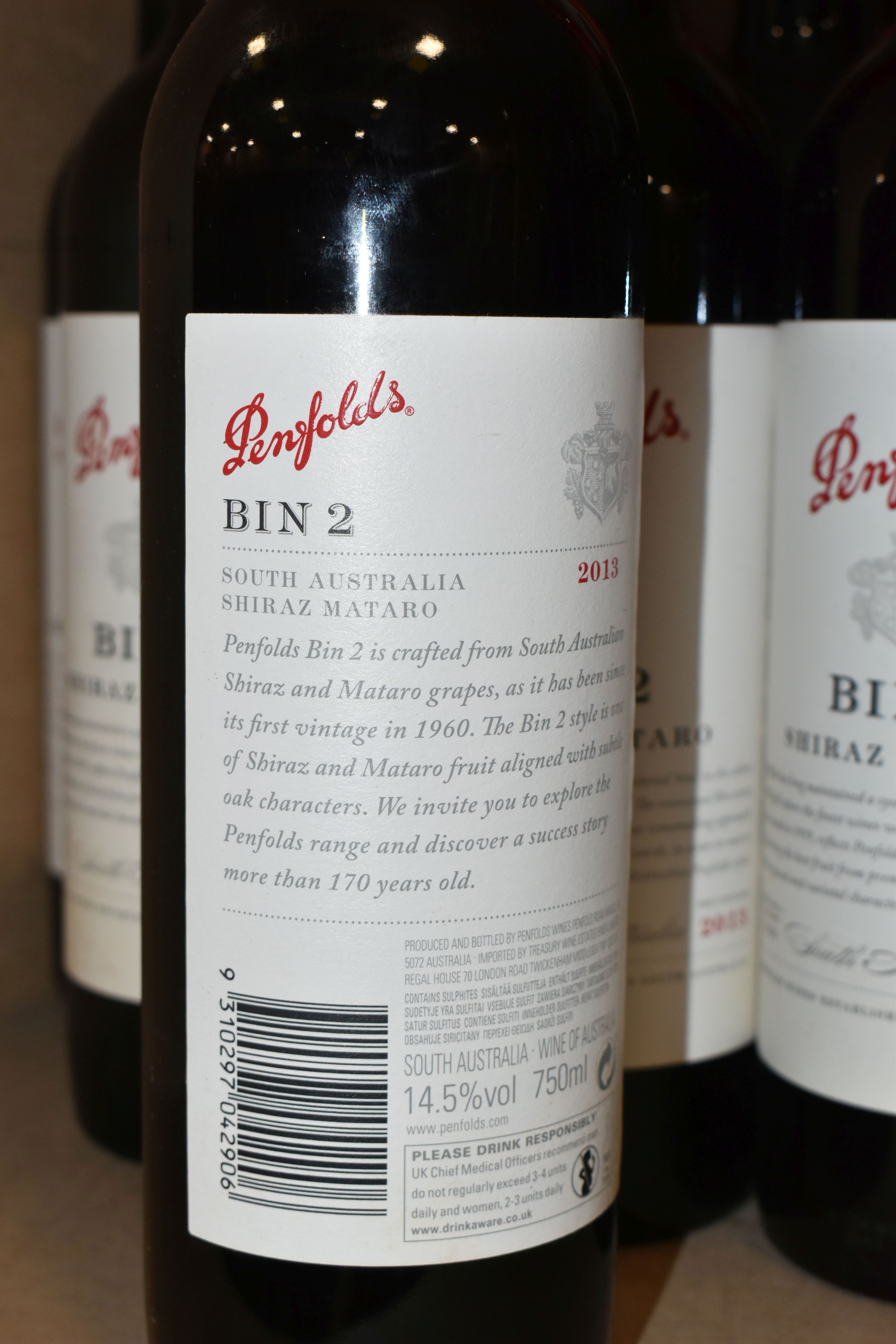 WINE, Twelve Bottles of PENFOLDS BIN 2 SHIRAZ MATARO 2013 (Aus) 14.5% vol. 750ml, all seals intact - Image 2 of 3