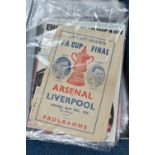 A COLLECTION OF MISCELLANEOUS FOOTBALL PROGRAMES to include a 1950 FA Cup Final Souvenir Programme