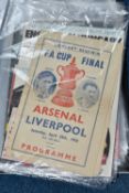 A COLLECTION OF MISCELLANEOUS FOOTBALL PROGRAMES to include a 1950 FA Cup Final Souvenir Programme