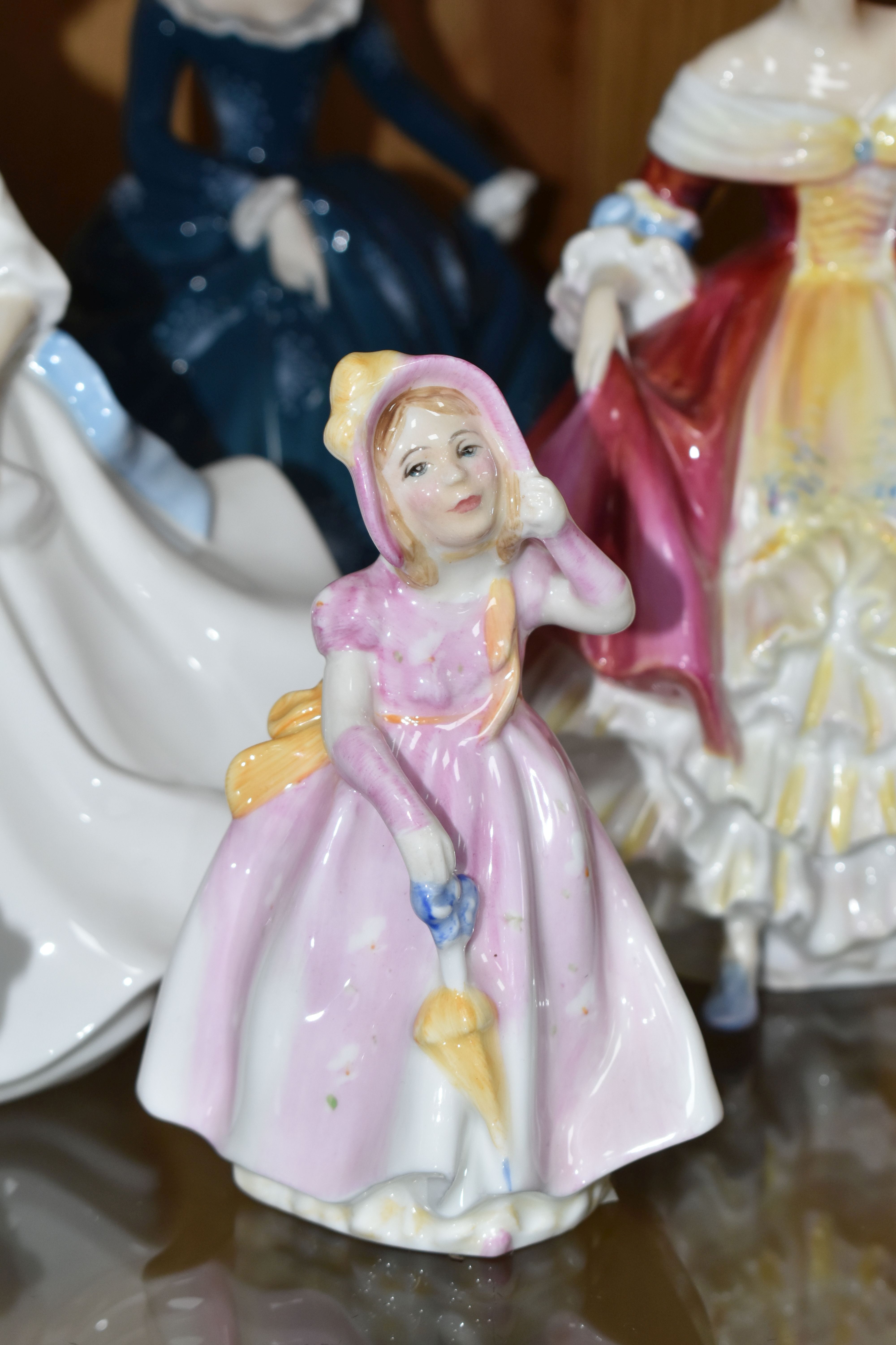 EIGHT ROYAL DOULTON FIGURINES, comprising Margaret HN2397, Fair Lady HN2193, Fragrance HN2334 ( - Image 3 of 9