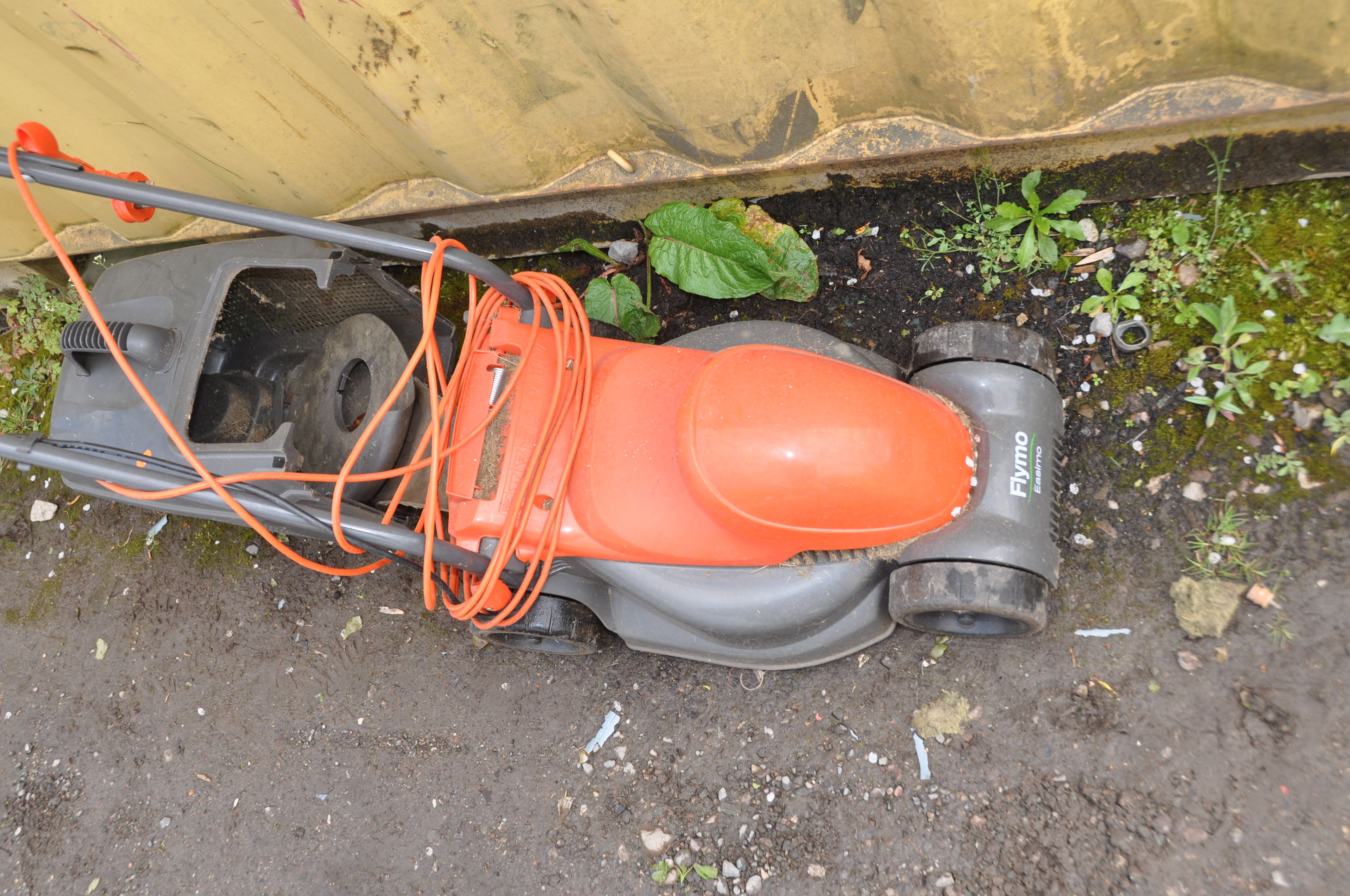 A FLYMO EASIMO ELECTRIC LAWN MOWER with grass box (PAT pass and working) - Image 2 of 2