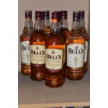 WHISKY, Eight 1 Litre Bottles of BELL'S Scotch Whisky, 40% vol. seals intact (Please note: all