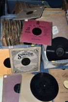 THREE BOXES OF GRAMOPHONE BRANDED RECORDS, music styles include Opera including Caruso and