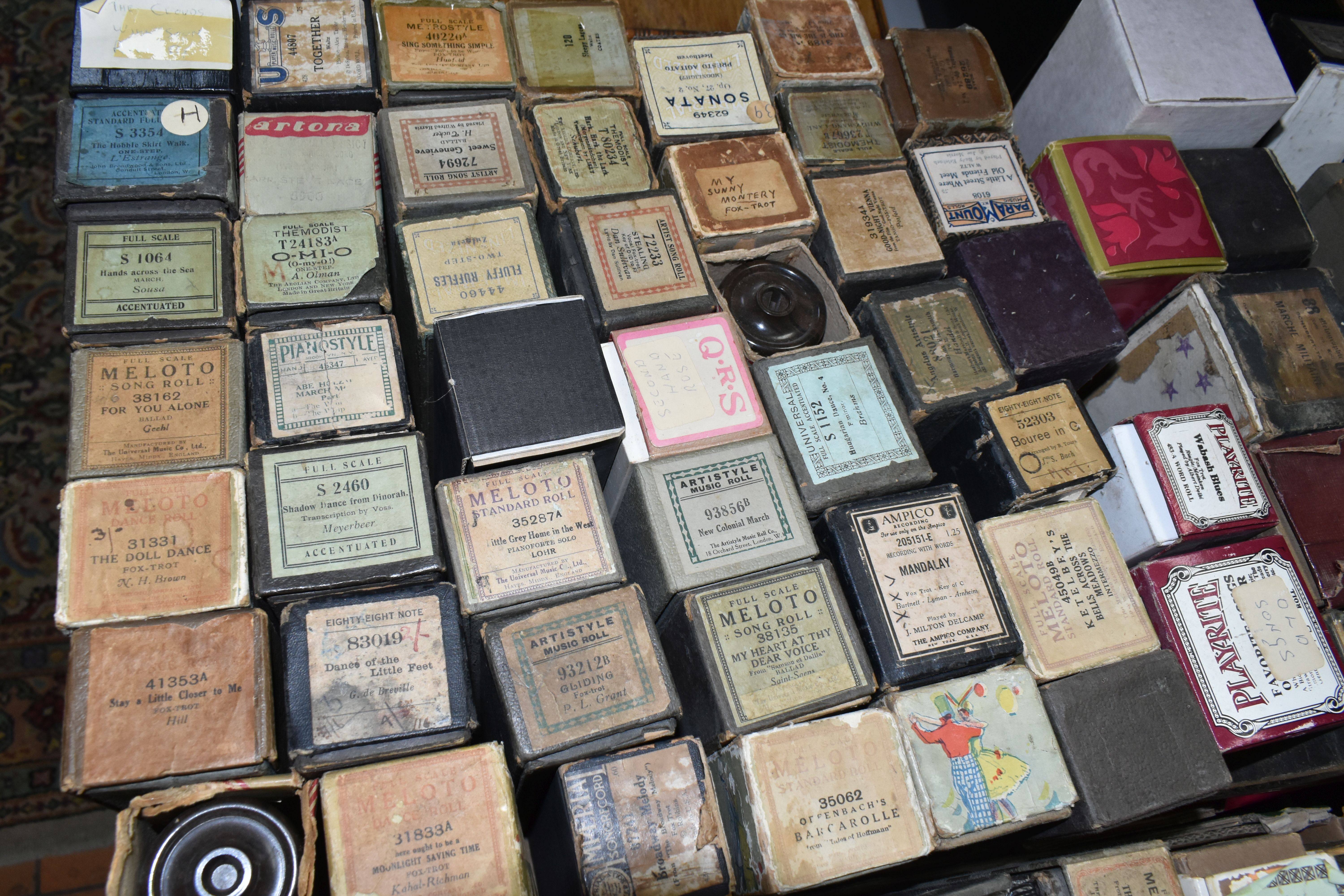 FOUR BOXES OF BOXED PIANOLA ROLLS, approximately one hundred and seventy nine in total, most - Image 5 of 9