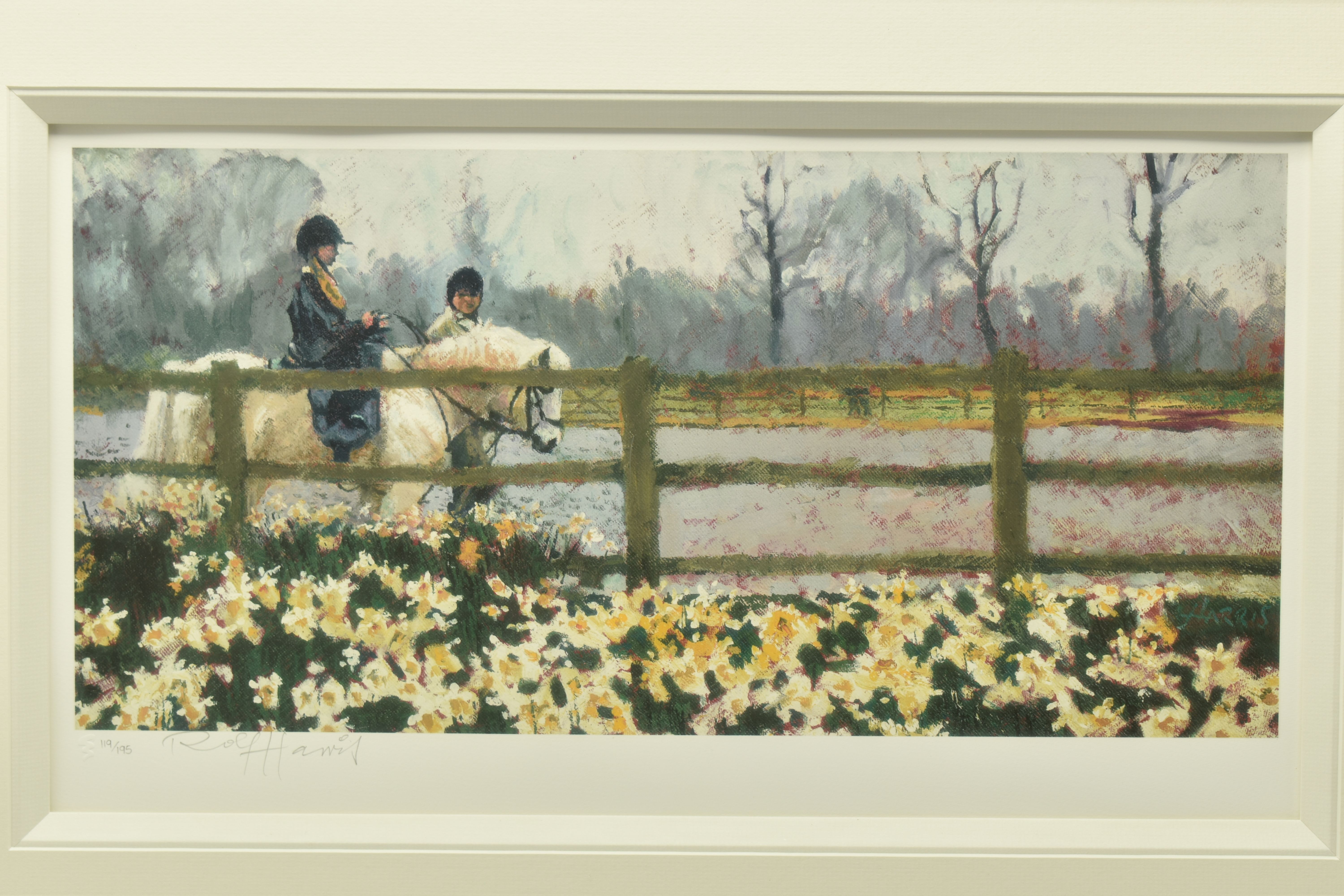 ROLF HARRIS (AUSTRALIAN 1930-2023), 'RIDING IN THE SPRING', a limited edition print on paper of a - Image 2 of 13