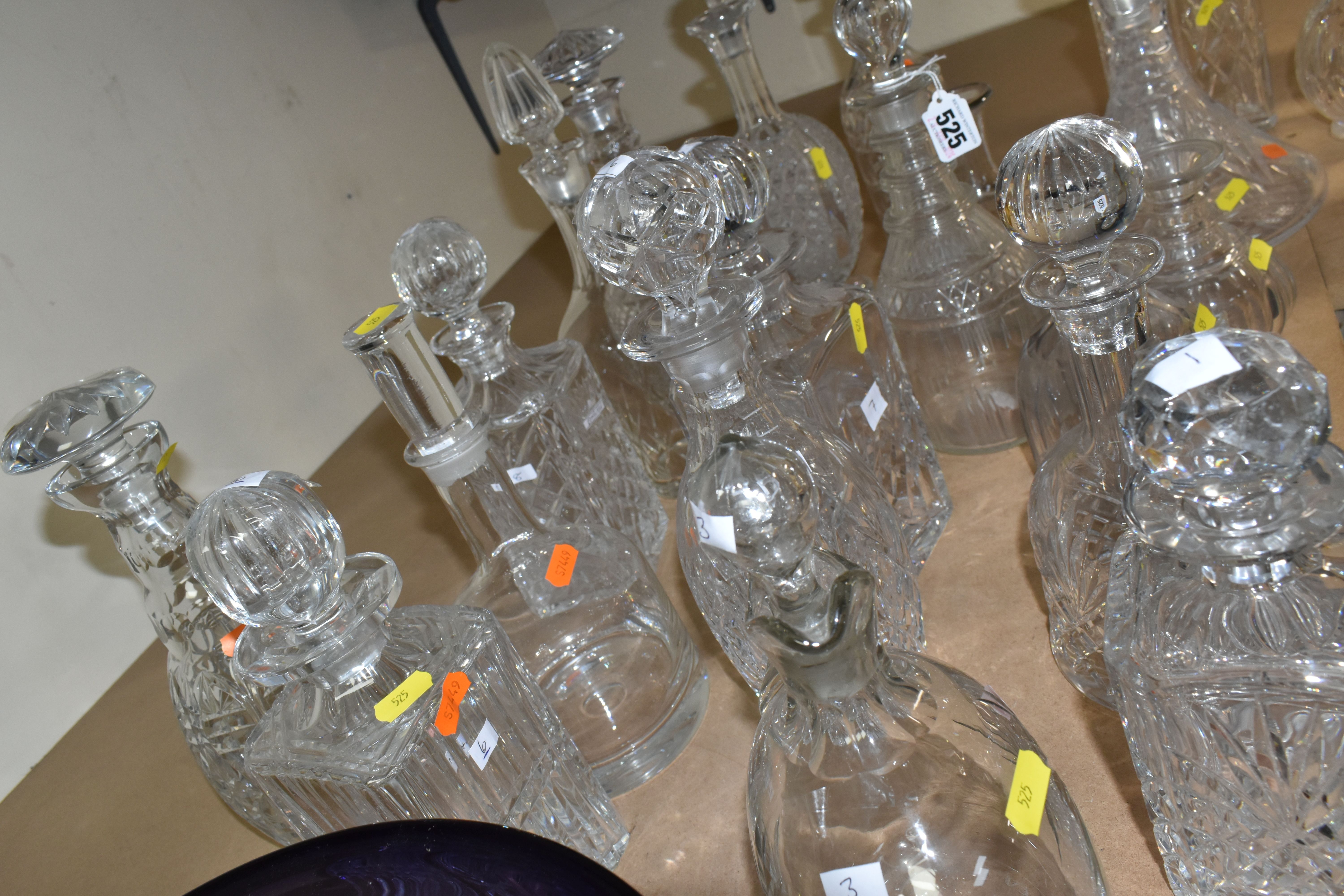 TWENTY-THREE LATE 19TH / MID 20TH CENTURY DECANTERS, to include a number of reproductions of earlier - Image 5 of 7