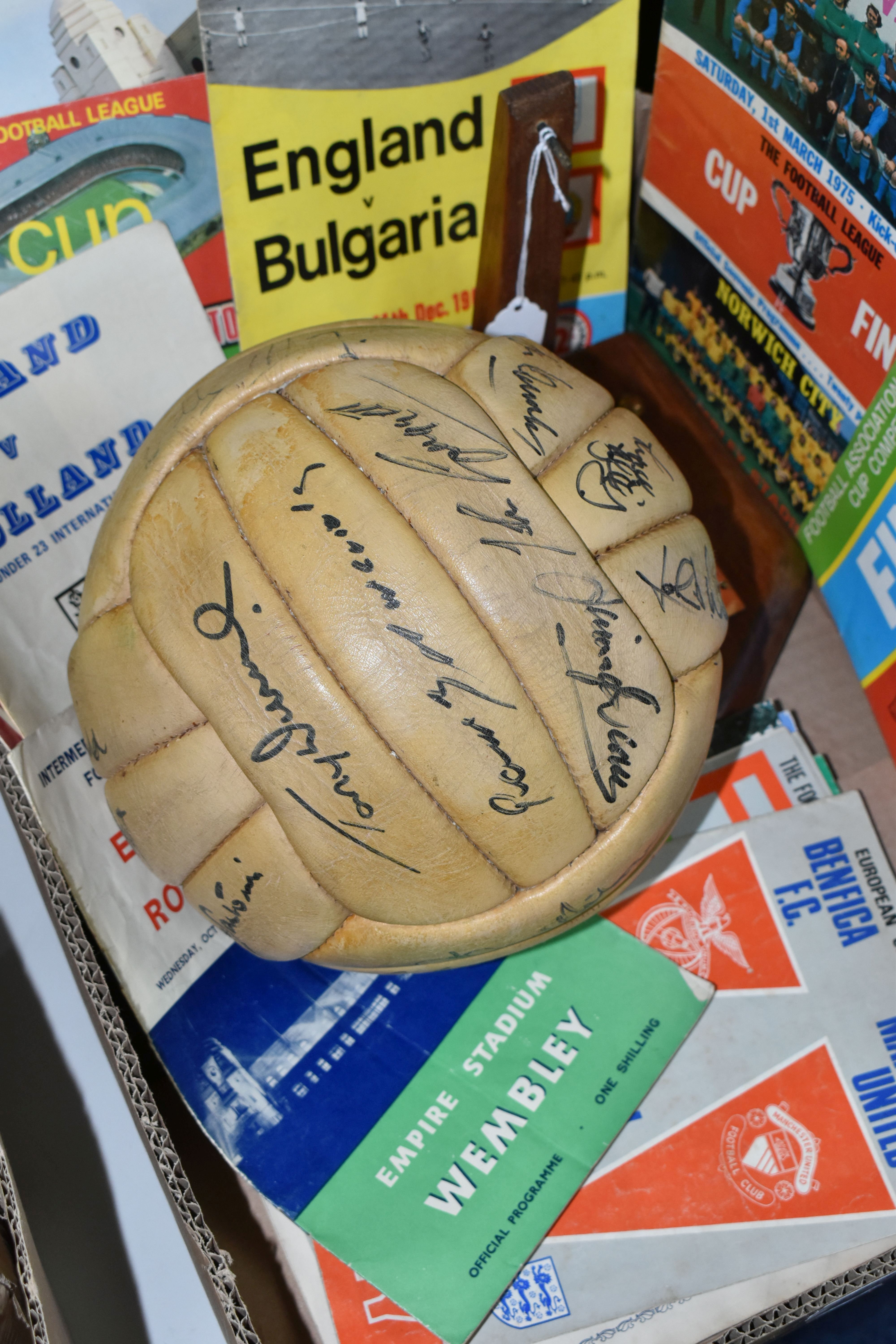 A SIGNED FOOTBALL, match ball signed by the players from the West Bromwich Albion v. Manchester Utd. - Image 3 of 5