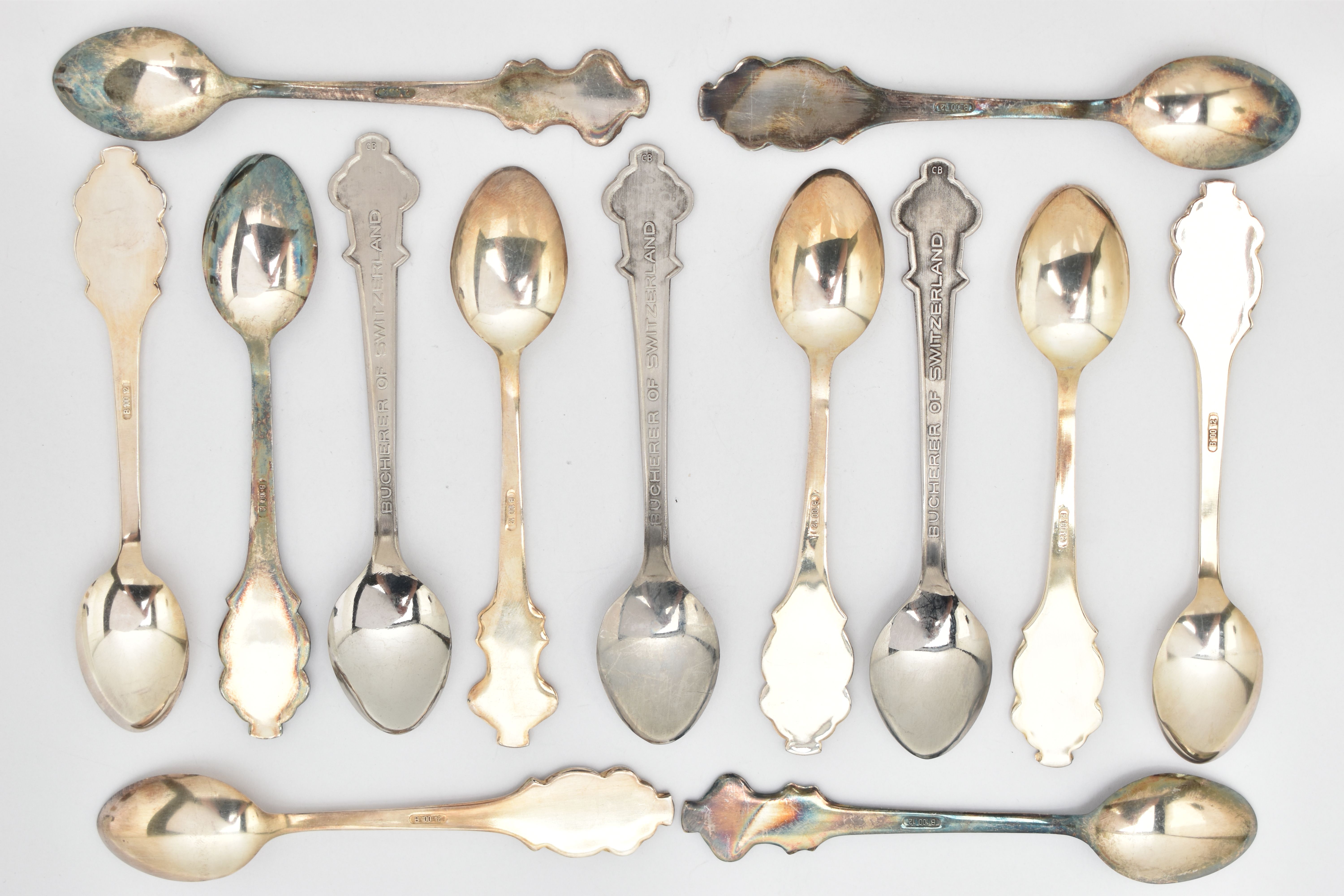 A SET OF THIRTEEN COLLECTORS 'ROLEX' TEASPOONS, SIGNED, four with Rolex emblem, over the word ' - Image 2 of 2