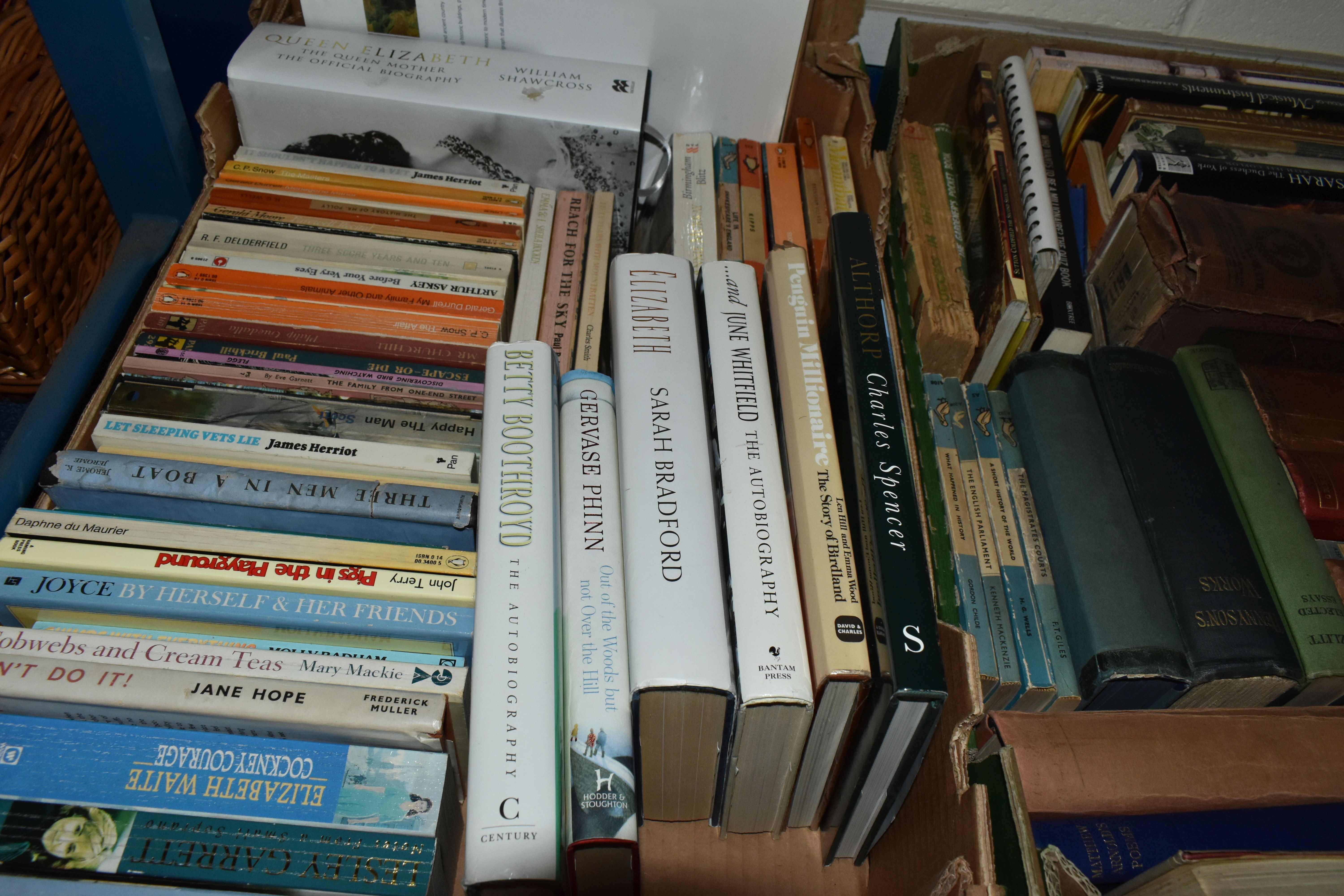 FIVE BOXES OF BOOKS, approximately one hundred and twenty titles in hardback and paperback - Image 4 of 5