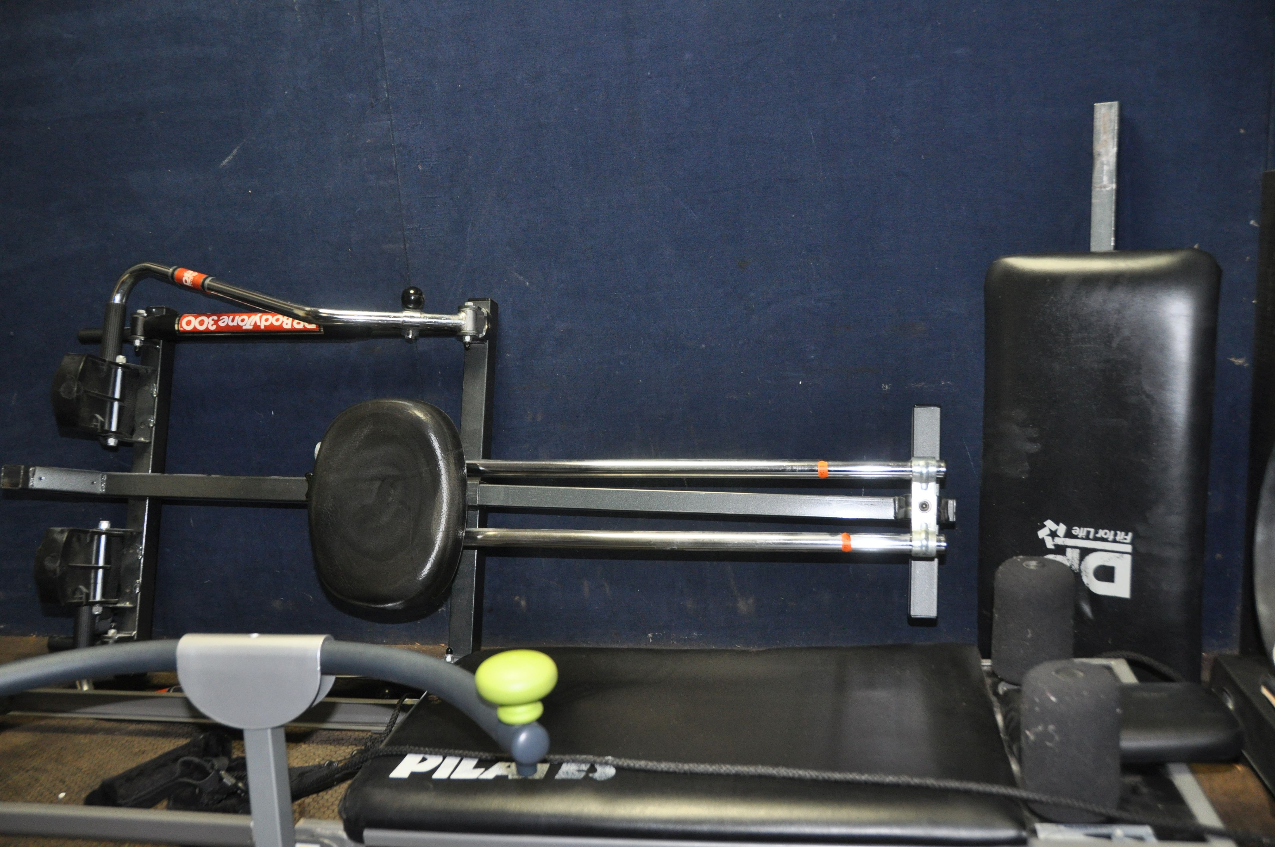 A COLLECTION OF EXERCISE EQUIPMENT including a DP Bodytone 300 rowing machine, an Aero Pilates - Image 3 of 4