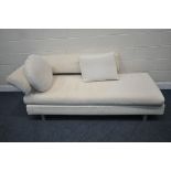 A MODERN CHAISE LOUNGE / DAYBED, length approximately 204cm x depth 99cm x height 80cm (condition