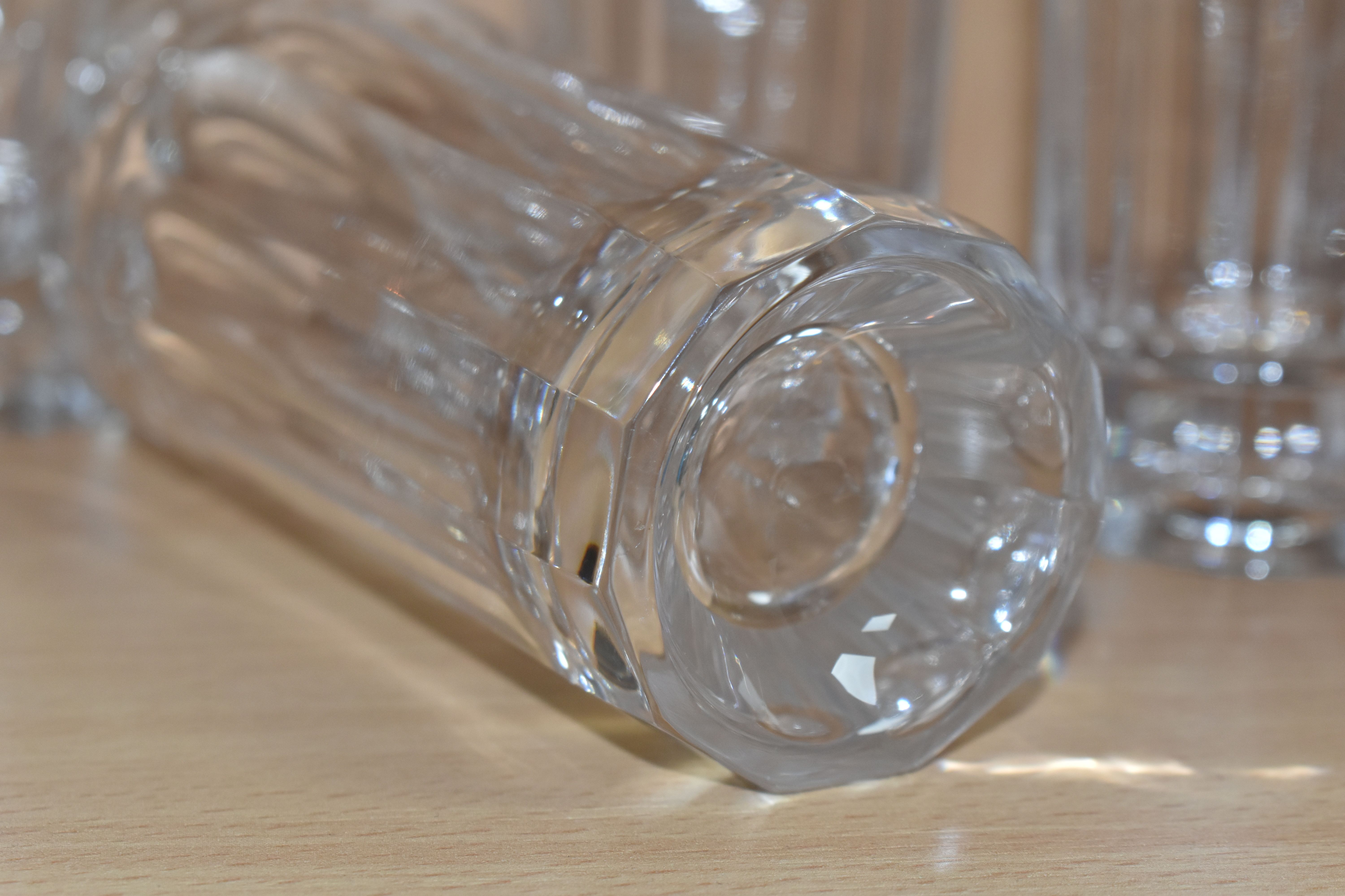 A SET OF SIX CUMBRIA CRYSTAL 'HELVELLYN' PATTERN LARGE HIGHBALL TUMBLERS, comprising a set of six - Image 3 of 7