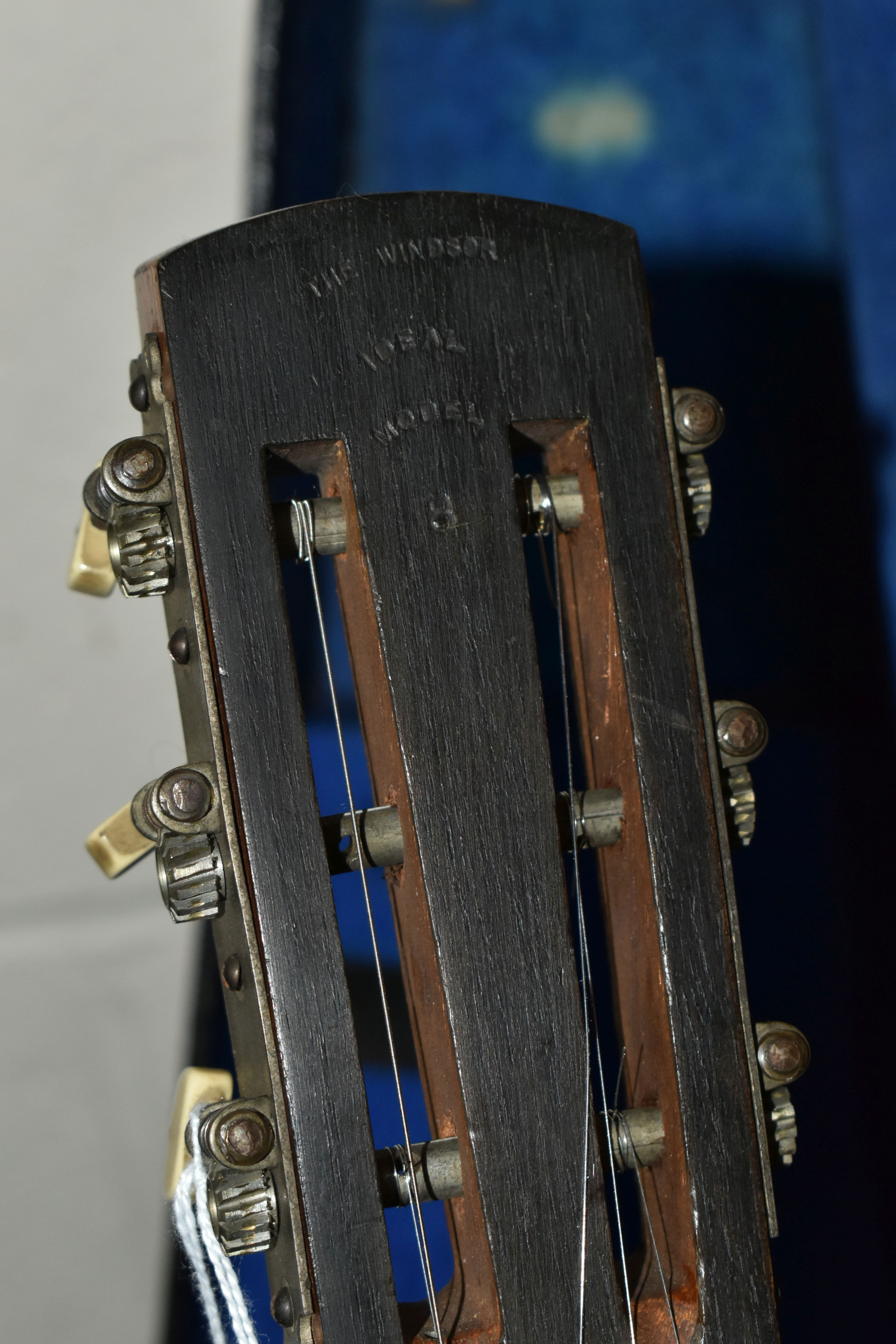 A BANJO AND HARD CASE, comprising 'The New Windsor' patent Zither Banjo made by A.O Windsor of - Image 5 of 10