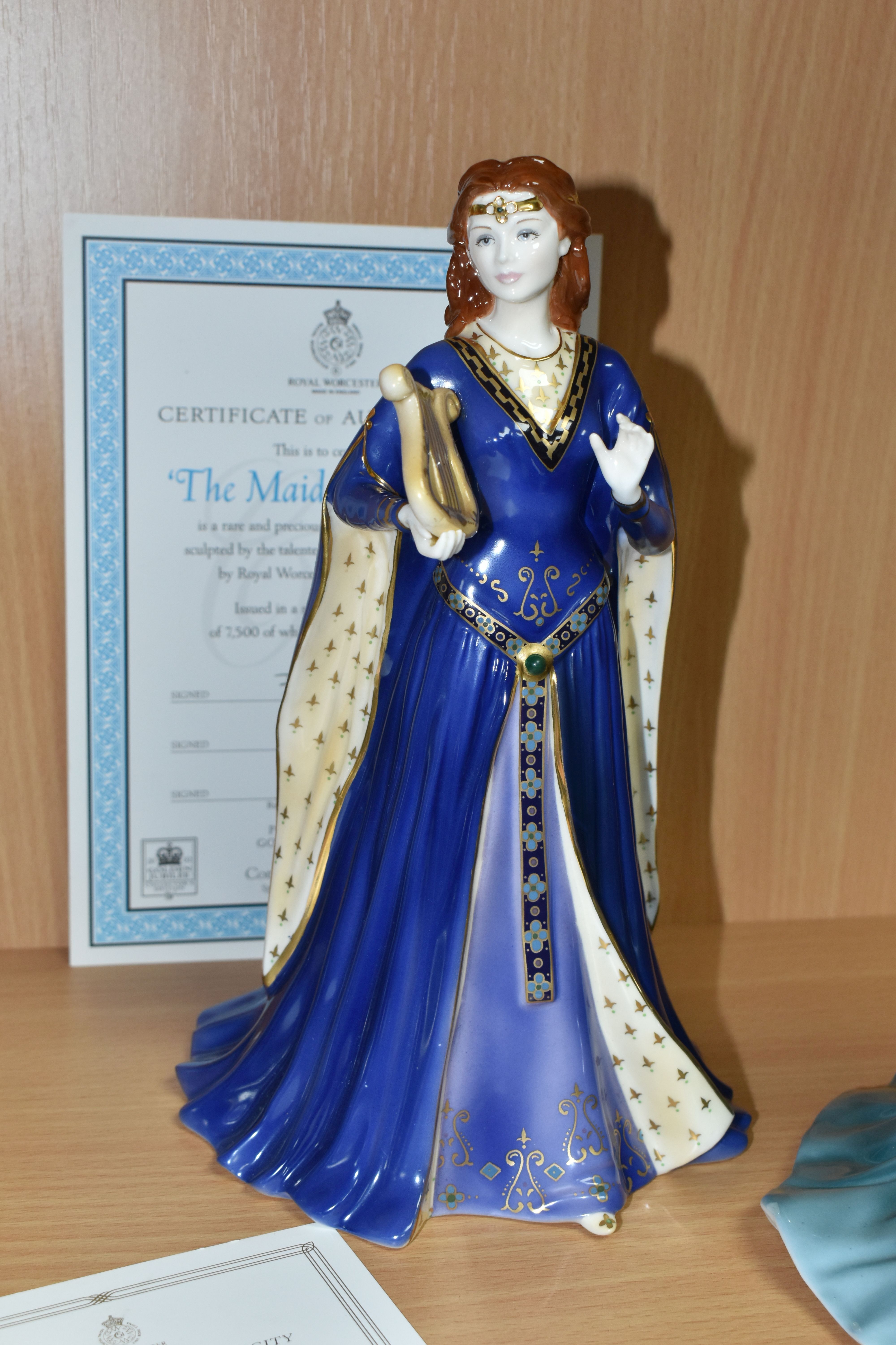 SEVEN ROYAL WORCESTER PETER HOLLAND 'CELTIC' FIGURINES, limited edition for Compton & Woodhouse, - Image 7 of 9