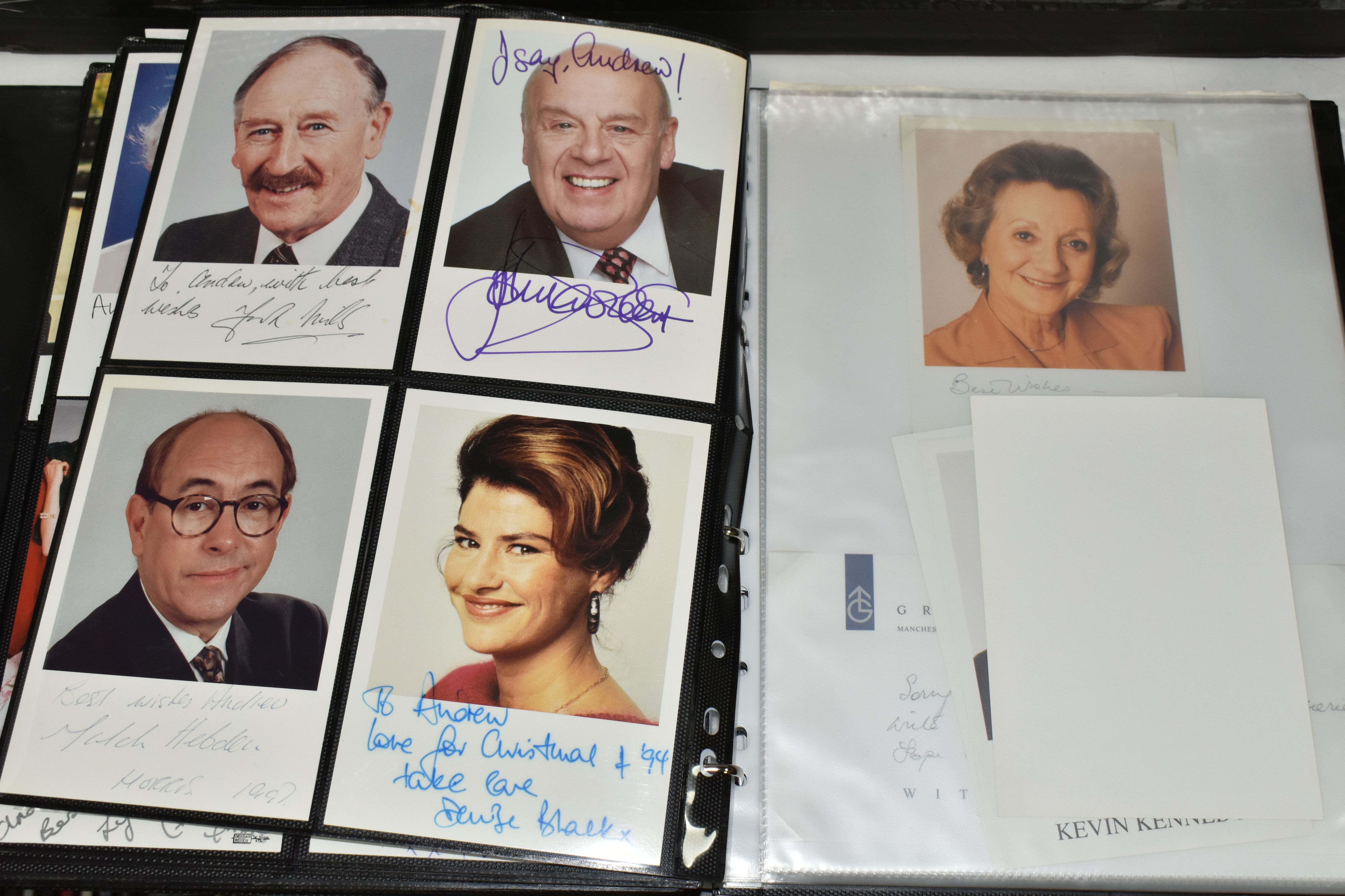 PHOTOGRAPH / AUTOGRAPH ALBUM, One Album containing 213 photographs, photocards, letters and - Image 10 of 15