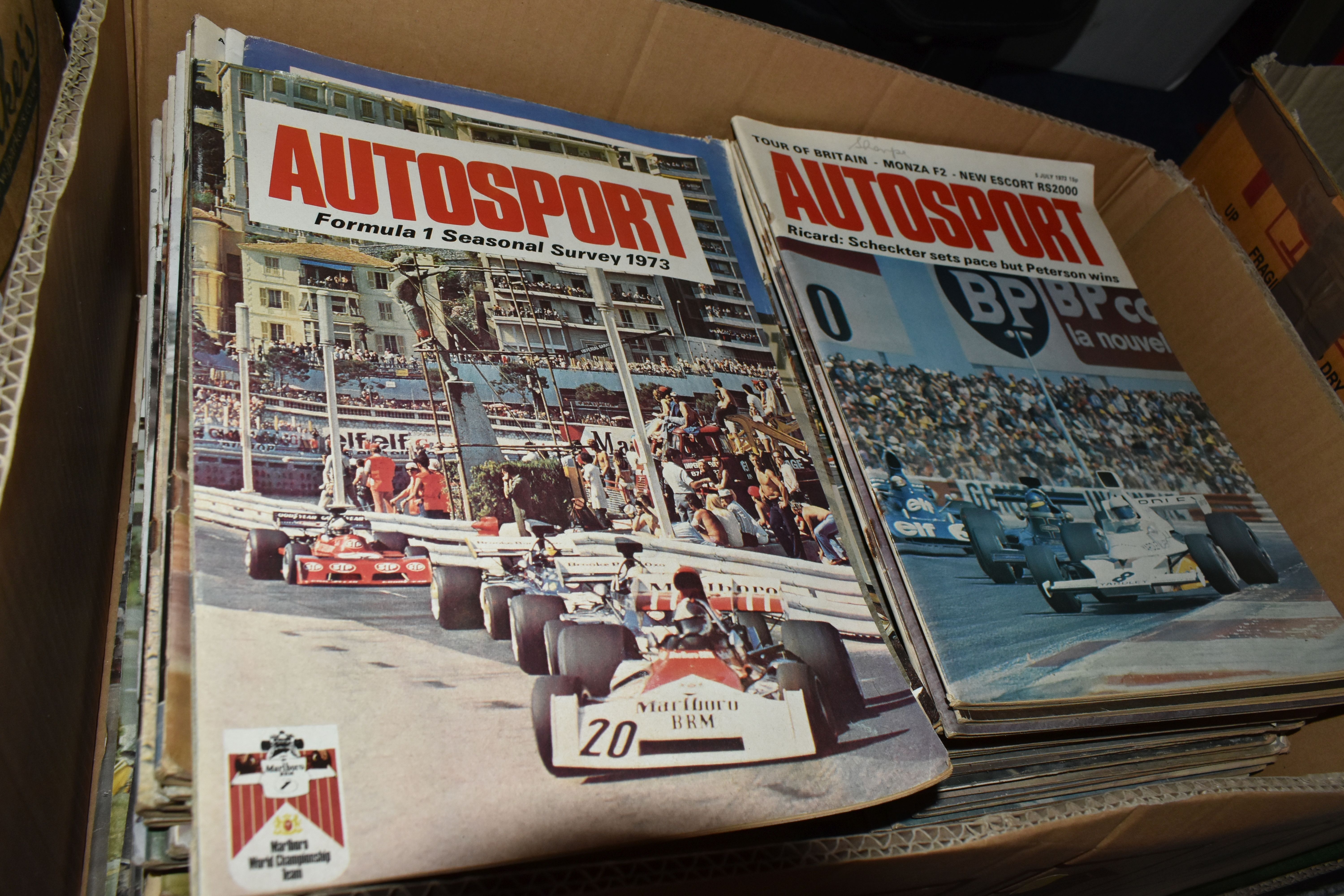 EIGHT BOXES OF AUTOSPORT MAGAZINES, editions range from 1971 to 2015 together with a box - Image 5 of 7