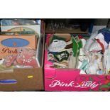 LADIES' VINTAGE CLOTHING ACCESSORIES AND TABLE LINEN ETC, to include sealed packs of tights, various