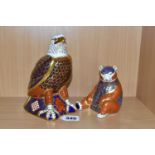 TWO ROYAL CROWN DERBY IMARI PAPERWEIGHTS, comprising Honey Bear, first quality with gold stopper,