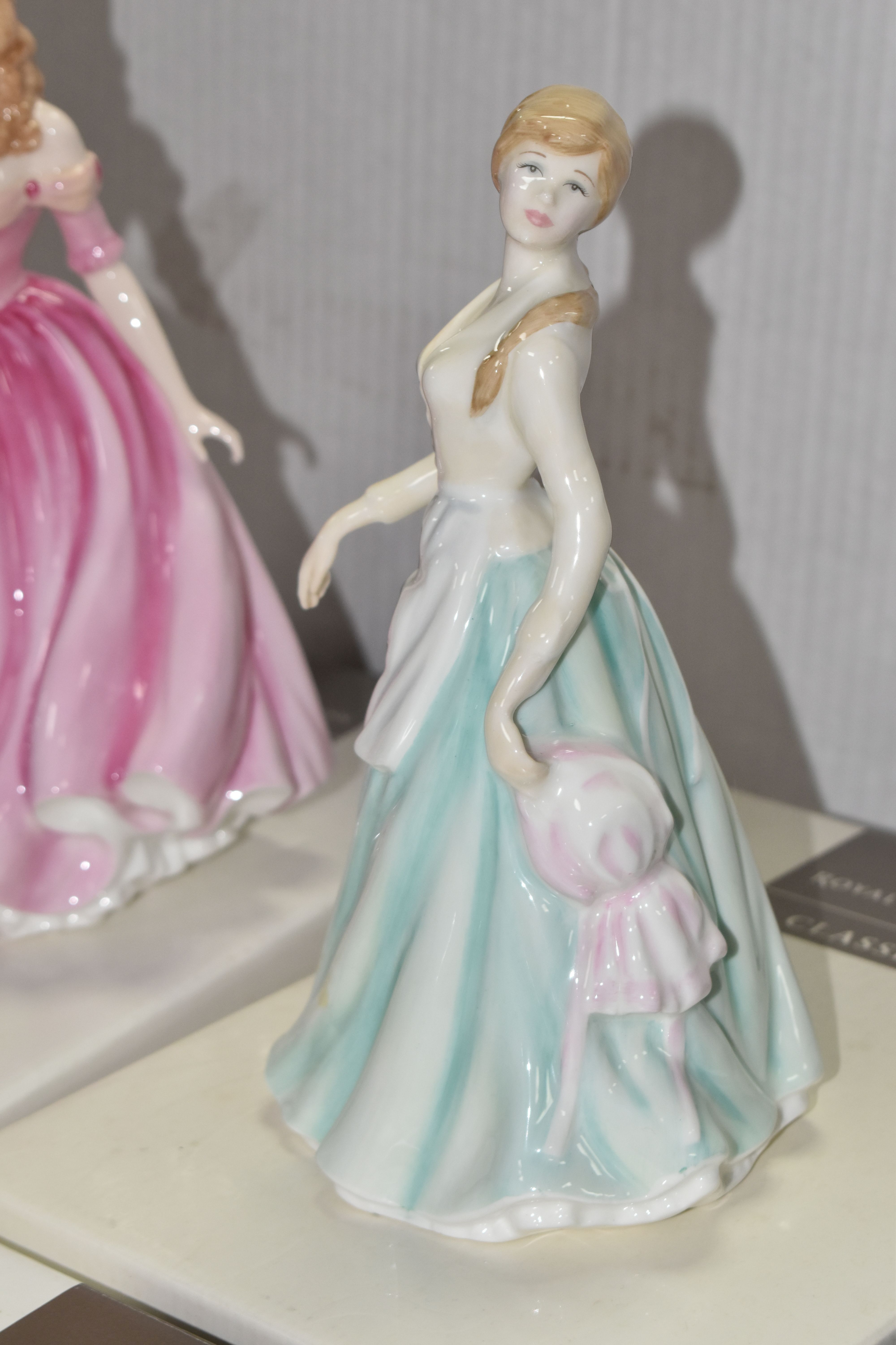 SIX ROYAL DOULTON FIGURINES, to include boxed Classics: Just For You HN4236, Milk Maid HN4305 from - Image 5 of 7