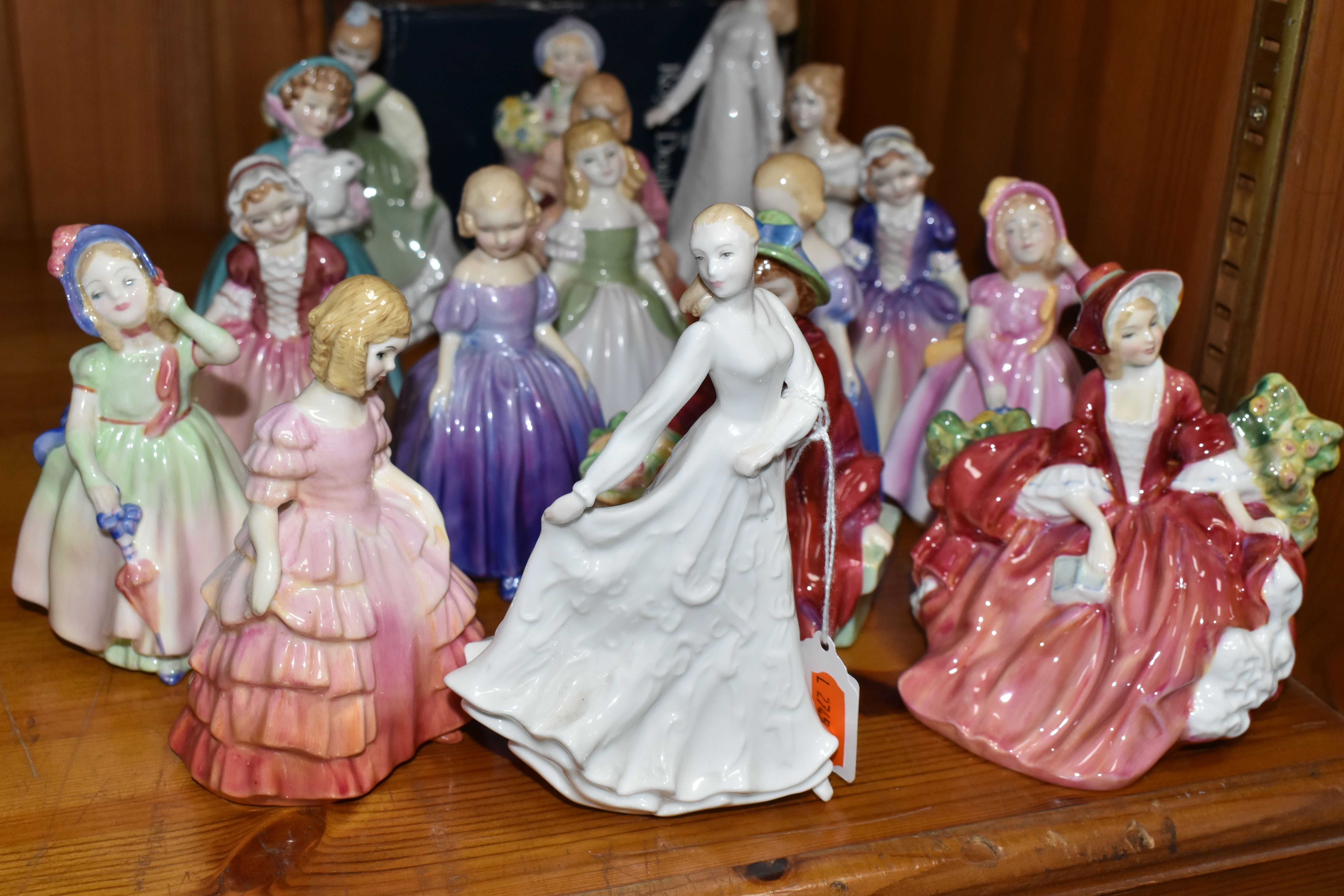 A GROUP OF SEVENTEEN ROYAL DOULTON SMALL LADIES, comprising Sentiments -Happy Anniversary HN4068 ( - Image 2 of 7
