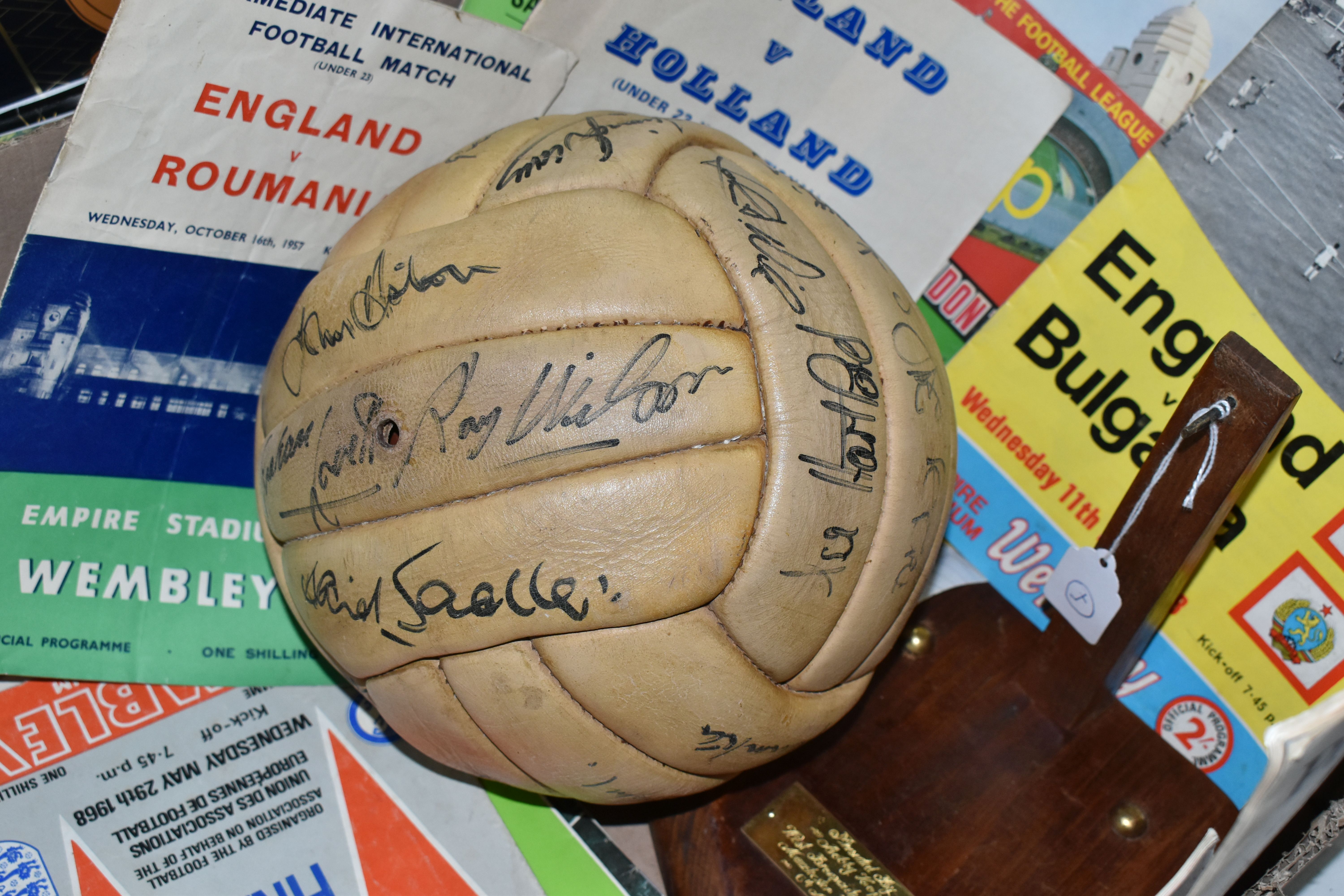 A SIGNED FOOTBALL, match ball signed by the players from the West Bromwich Albion v. Manchester Utd. - Image 2 of 5