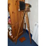A MAHOGANY FIELD CAMERA WITH STAND, Field Camera, with a Thornton Pickard shutter (1) (Condition