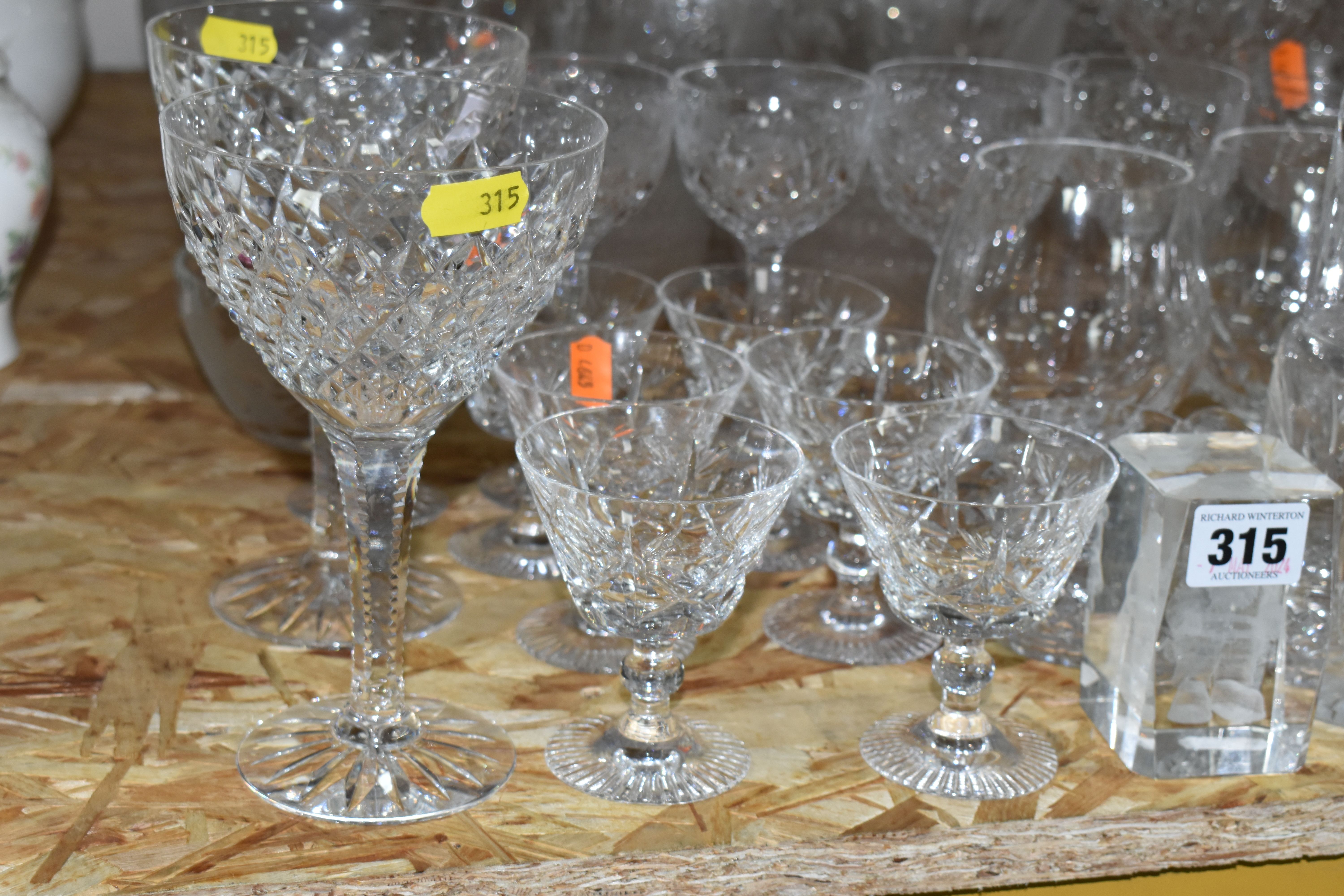 A QUANTITY OF CUT CRYSTAL AND GLASSWARE, maker's names include Royal Brierly, Stuart Crystal, - Image 2 of 6