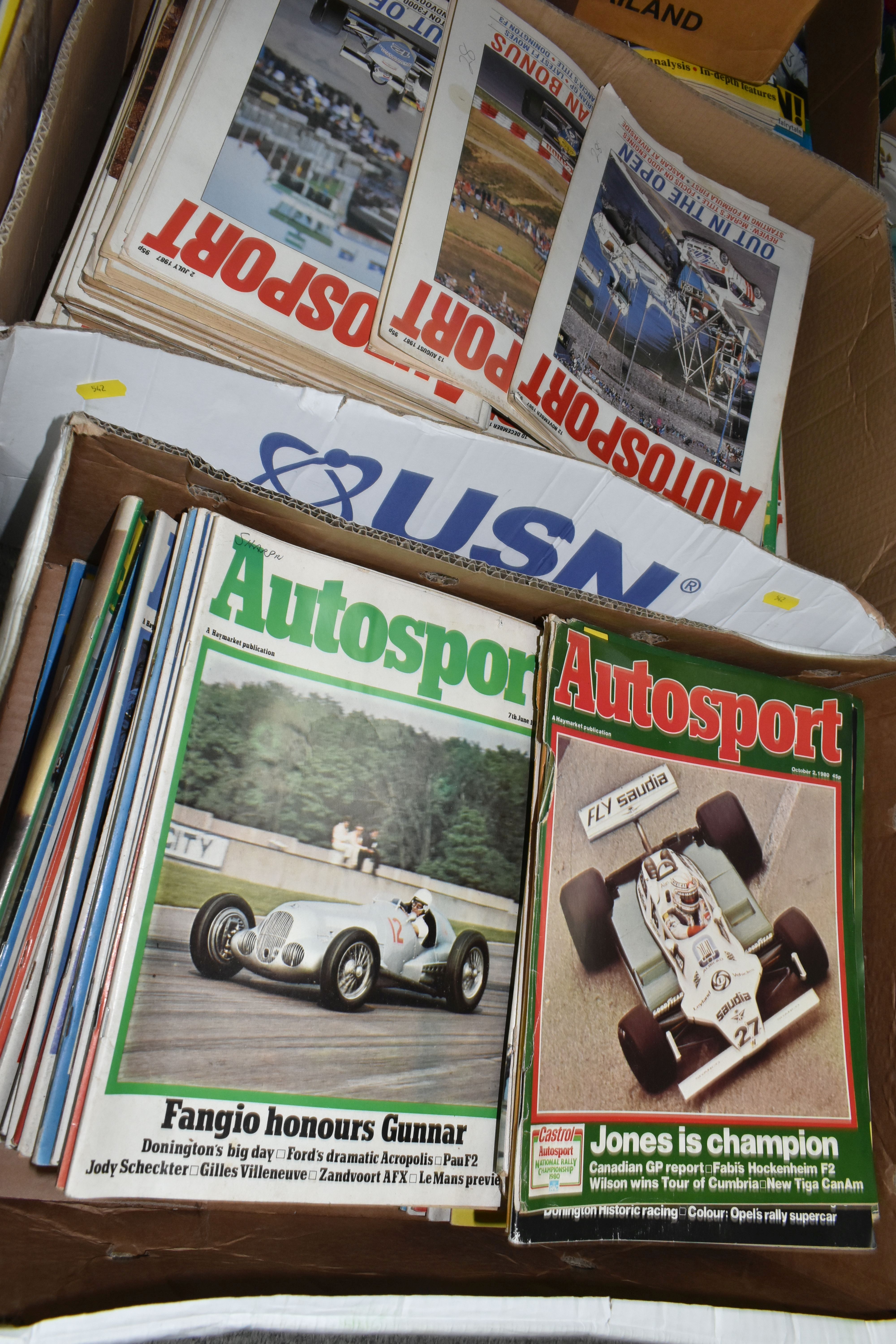 EIGHT BOXES OF AUTOSPORT MAGAZINES, editions range from 1971 to 2015 together with a box - Image 2 of 7