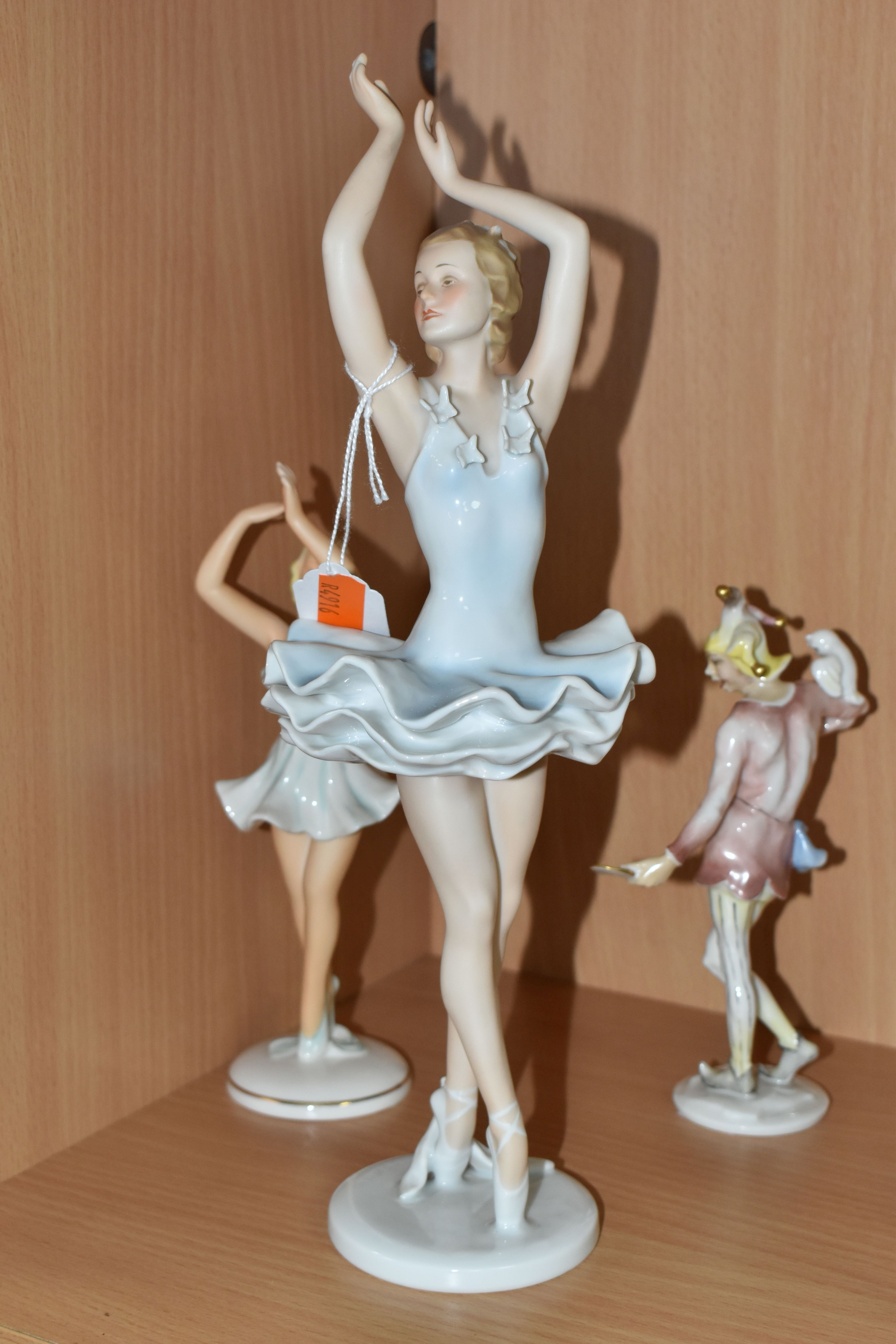 A ROSENTHAL BALLERINA FIGURE, modelled by Lore Friedrich-Gronau, the body having applied Butterfly - Image 4 of 6