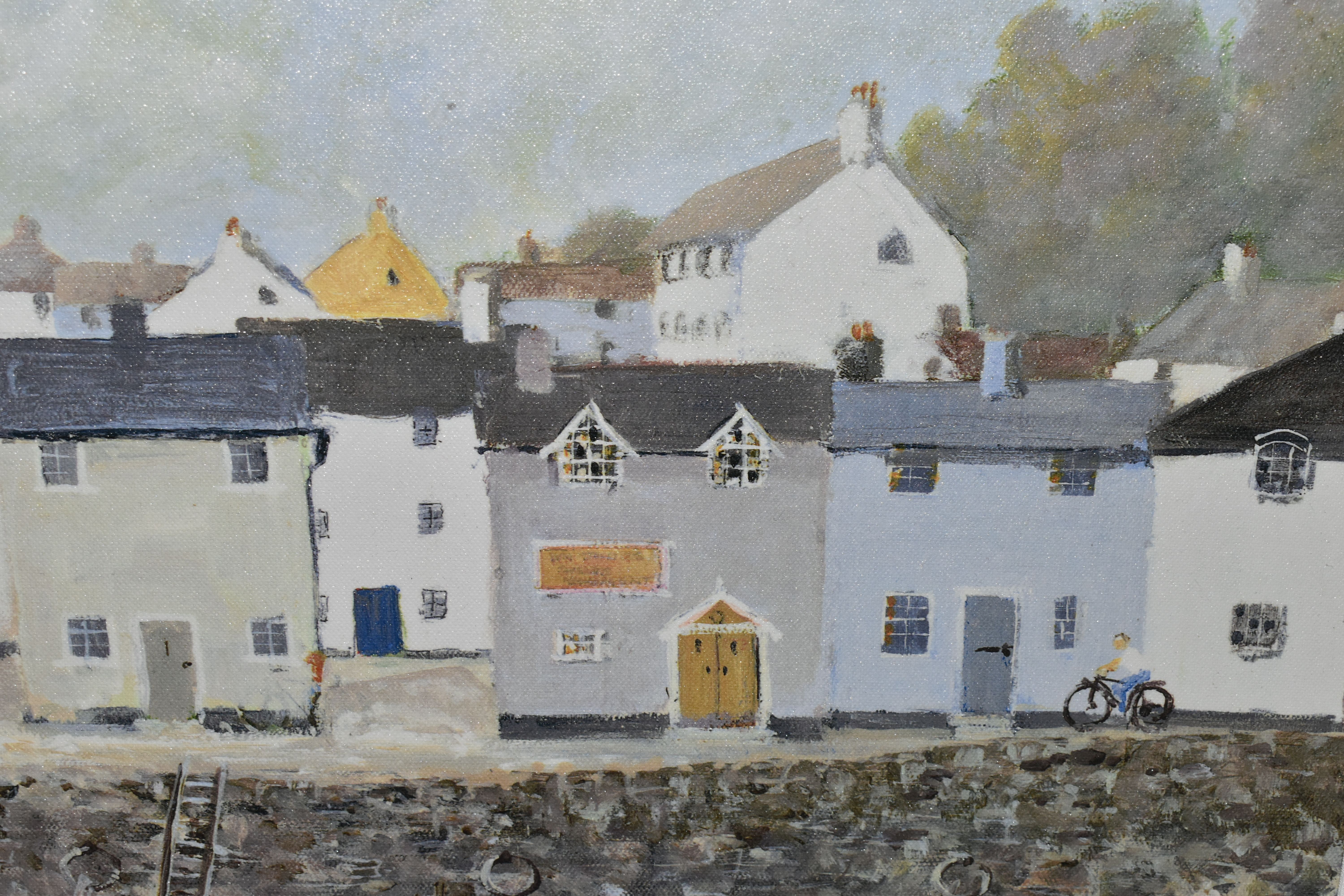 TWO DECORATIVE WALL ART PRINTS, comprising 'Morning Sands' by Anthony Waller depicting cottages - Image 6 of 6