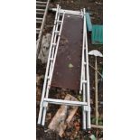 A YOUNGMAN 100 LADDER AND DECK and a YOUNGMAN board height 200cm